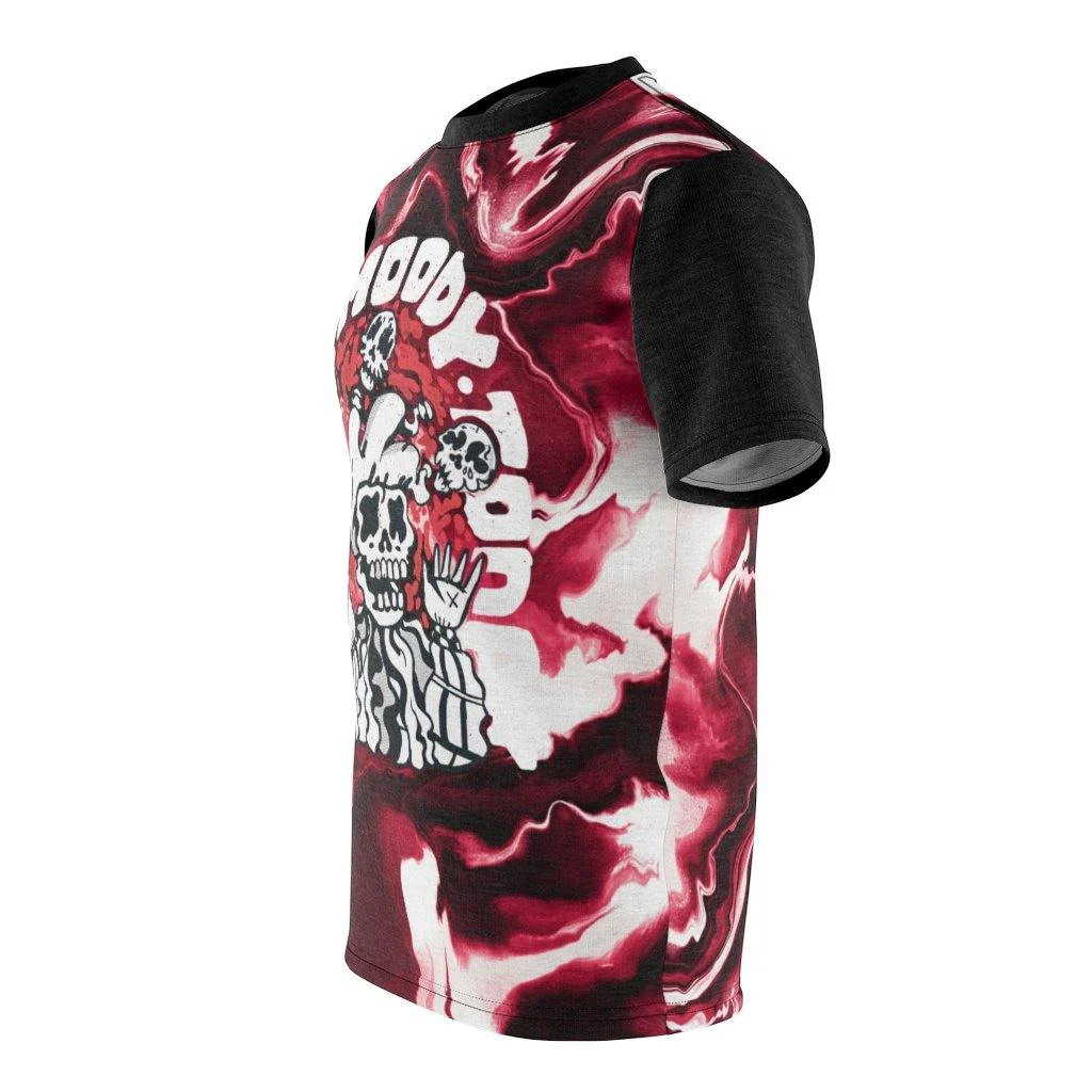 A Little Moody Today Skulls and Blood Unisex Tee - Image 5