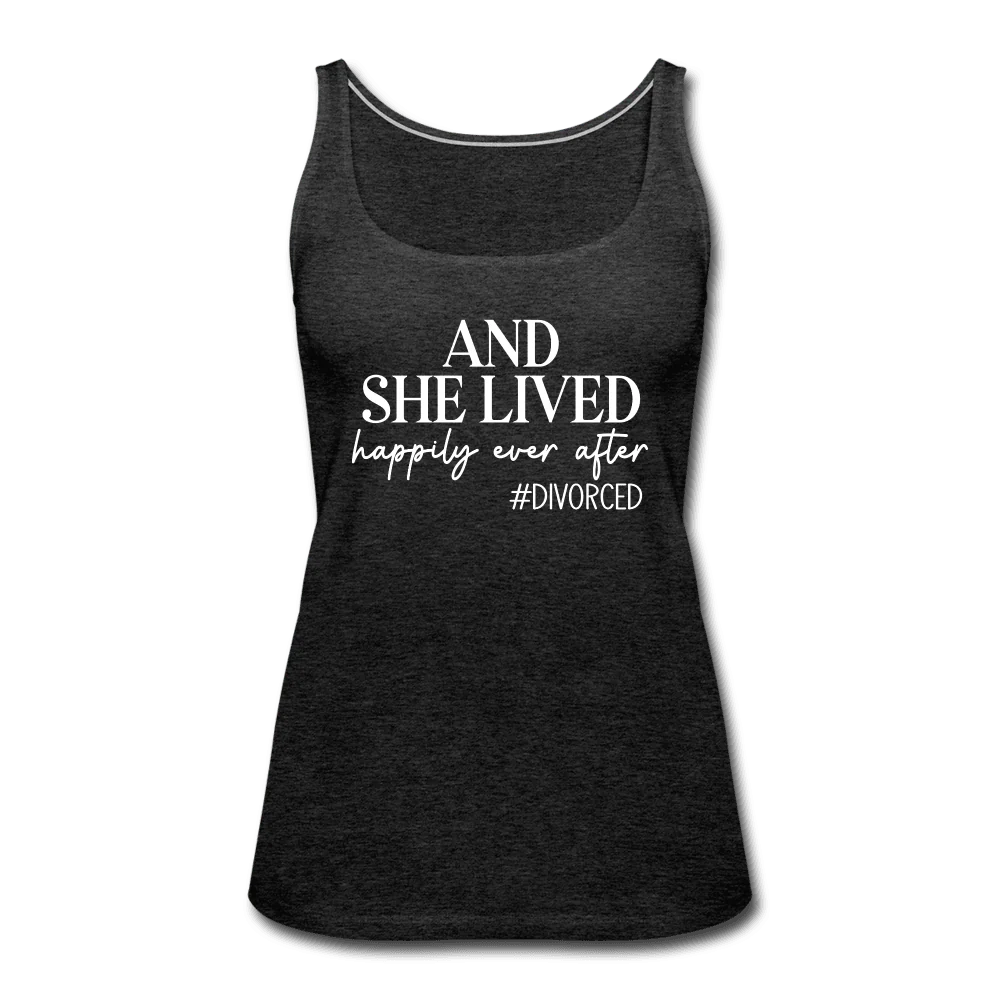 And She Lived Happily Ever After #Divorced Tank Top - Image 4