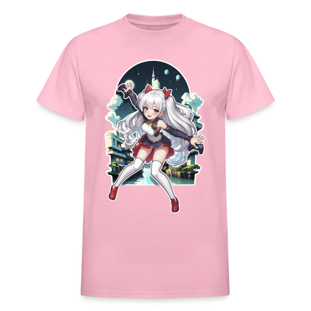 Anime Gamer Girl Magical Powerup T-Shirt - Image 4