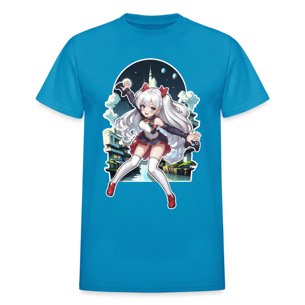 Anime Gamer Girl Magical Powerup T-Shirt - Image 7