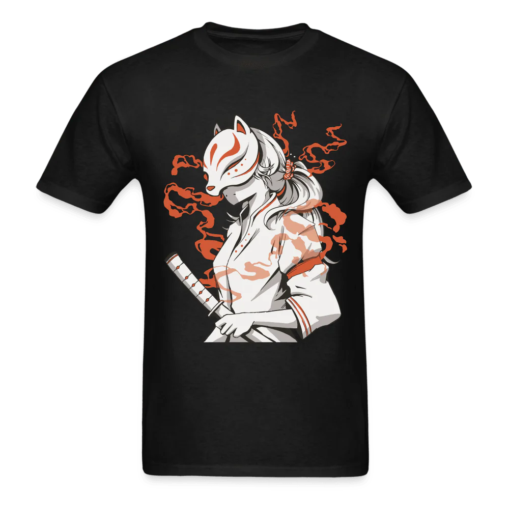 Anime Kitsune Ghost Samurai T-Shirt