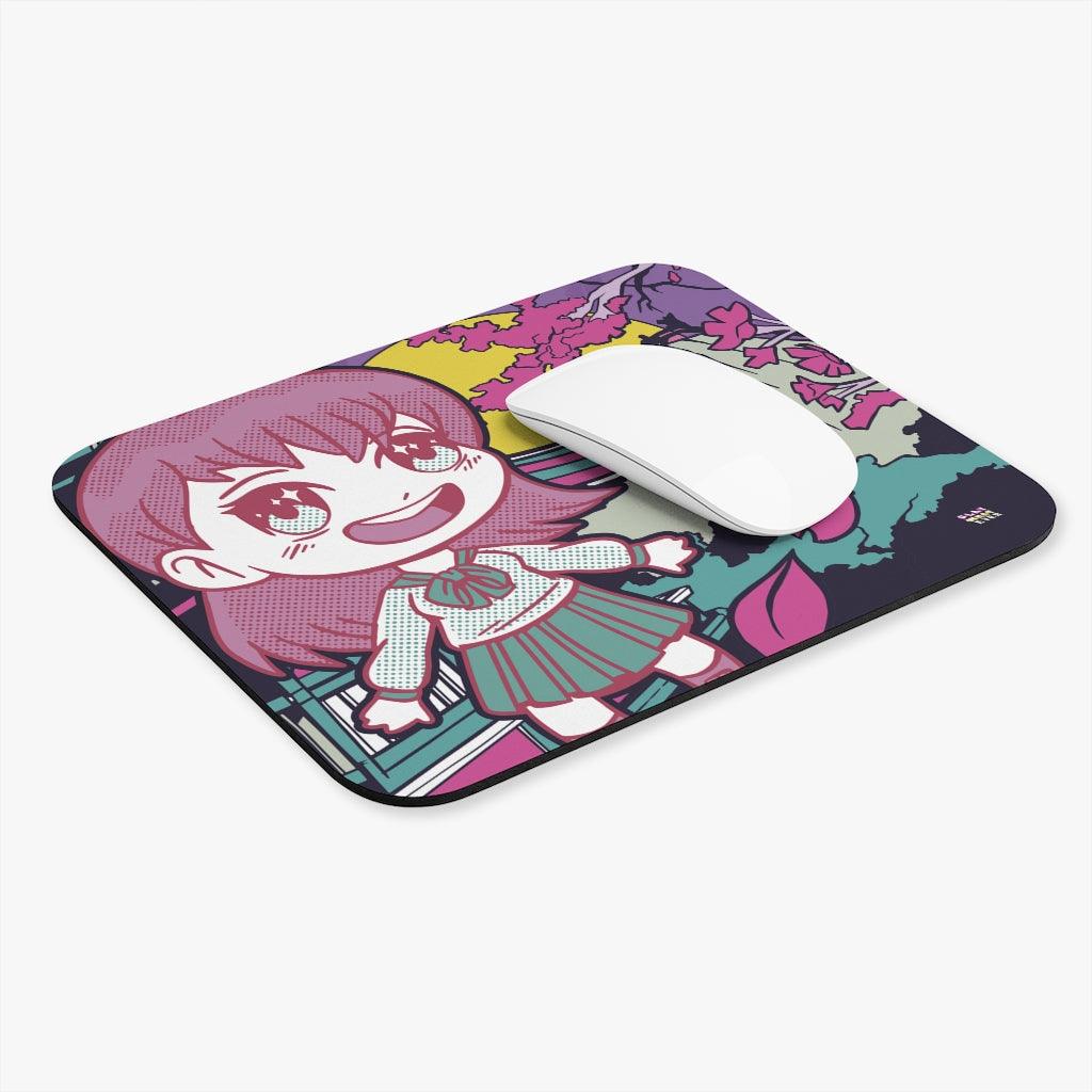 Anime School Girl in Japan Mouse Pad - Image 5