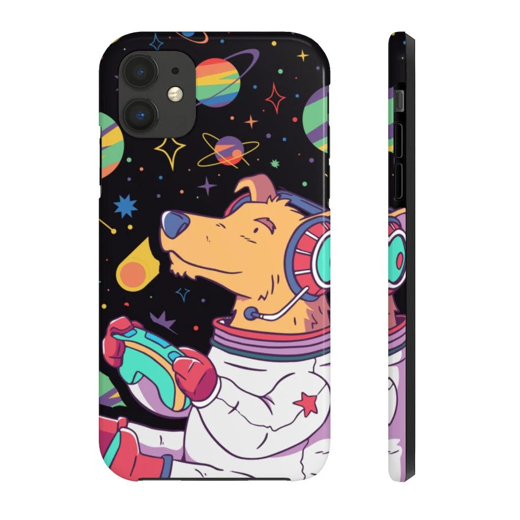 Astronaut Pup Gamer Tough Phone Case - Image 6