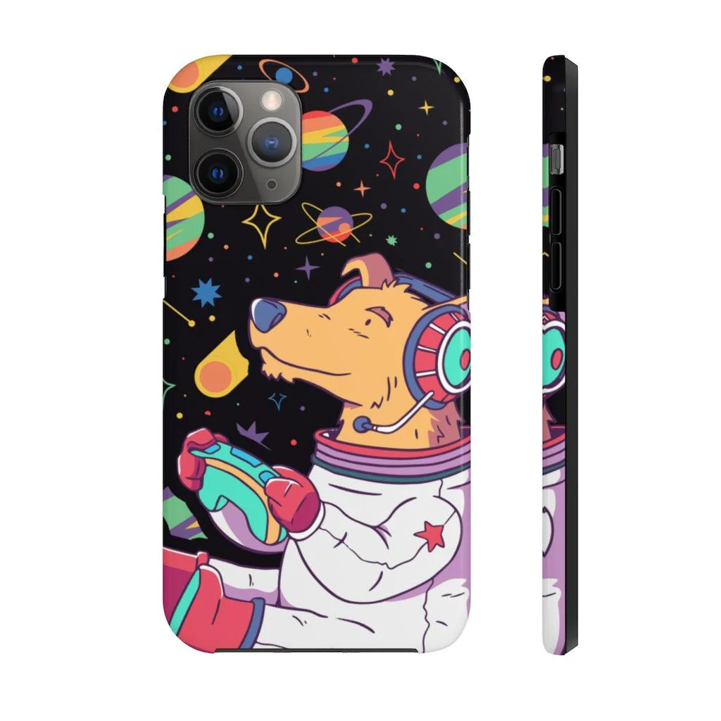 Astronaut Pup Gamer Tough Phone Case - Image 7