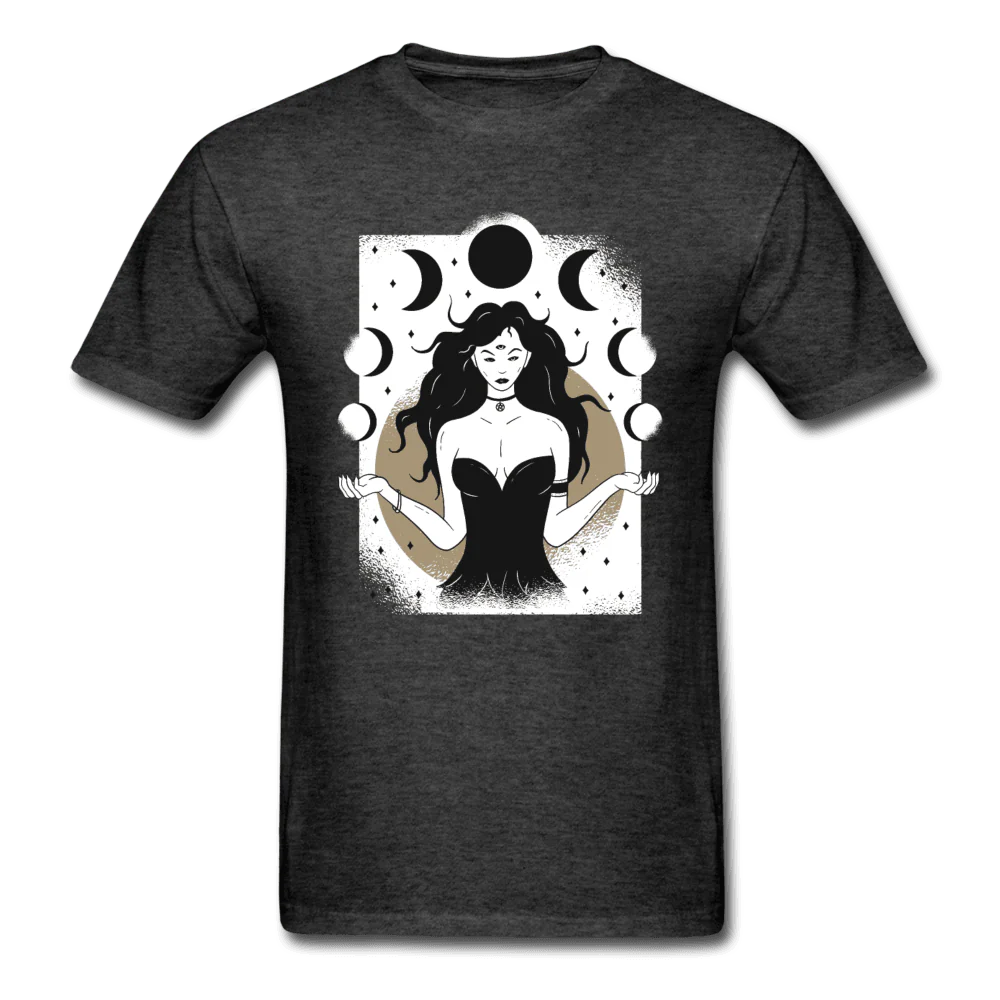 Black Moon Sorceress Unisex T-Shirt - Image 3