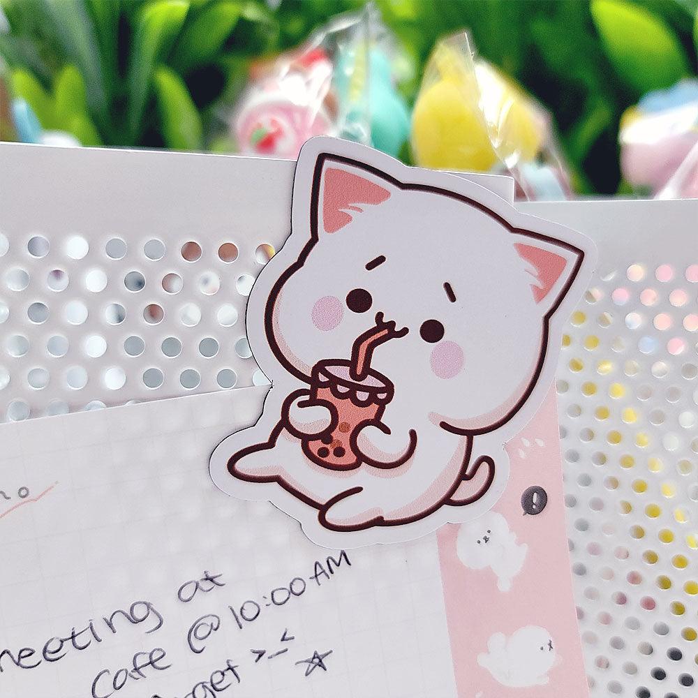 Bubble Tea Boba Cat Magnet