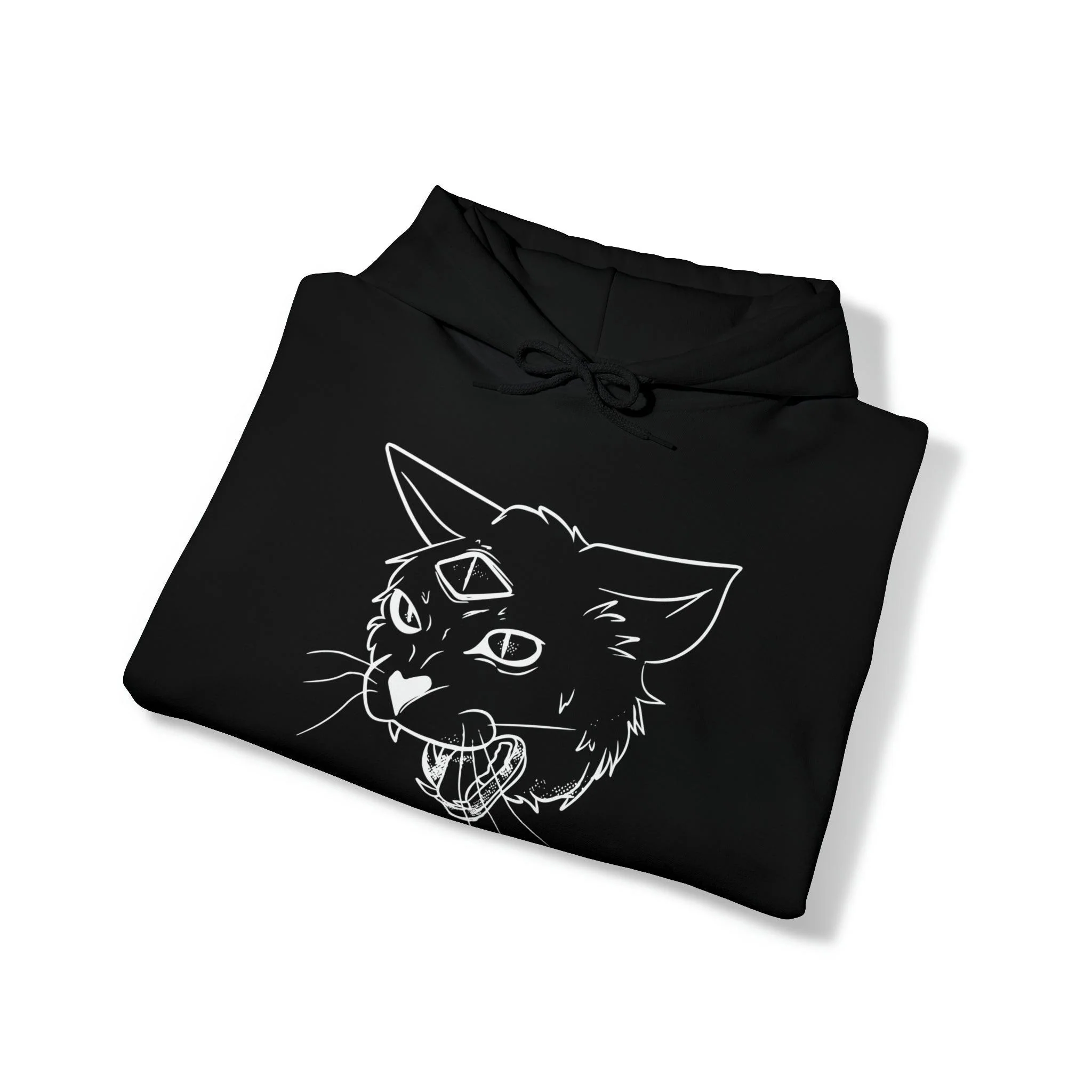 Cat Eye Demon Cat Unisex Hoodie - Image 4