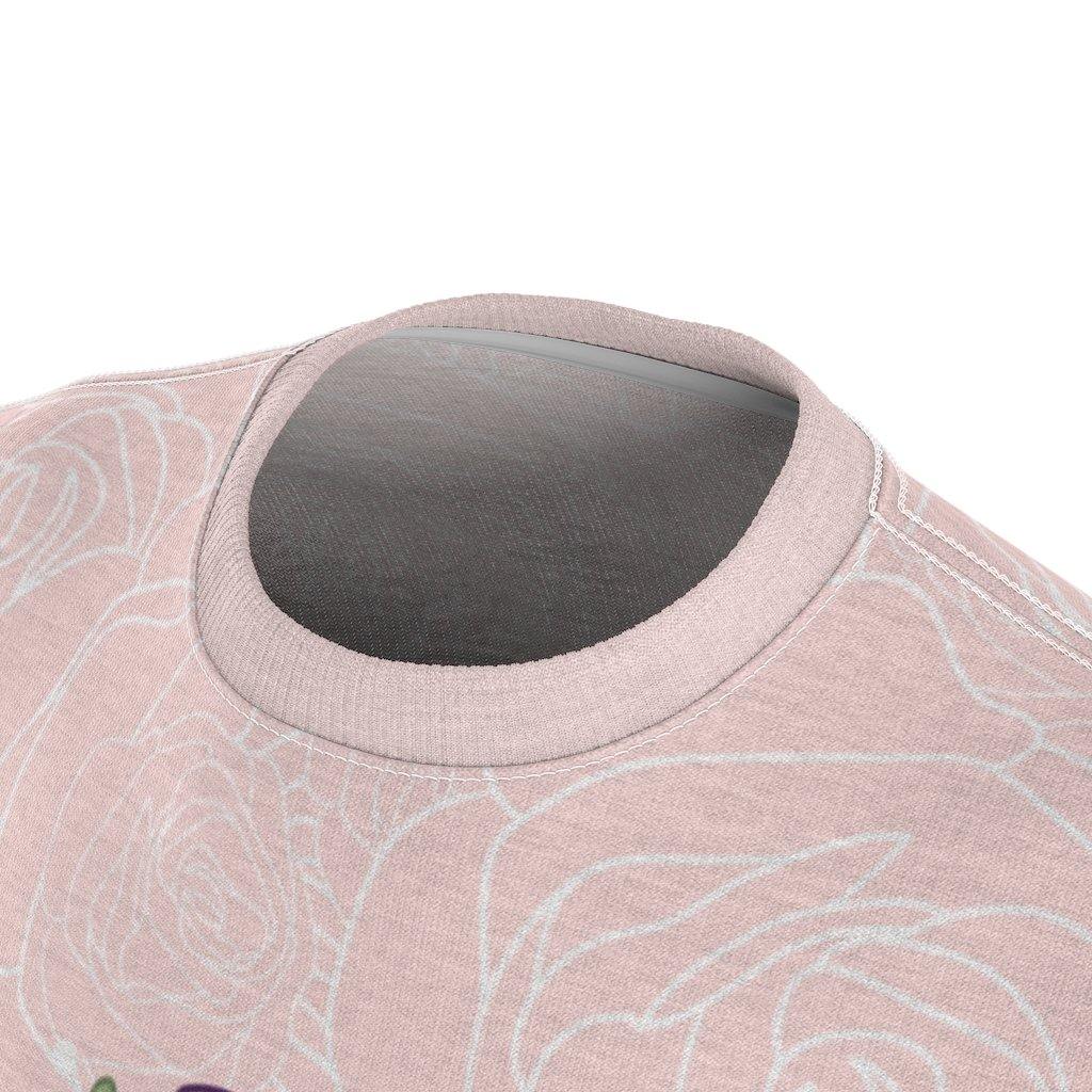 Cats and Roses Have Me Smiling Unisex AOP Tee - Image 7
