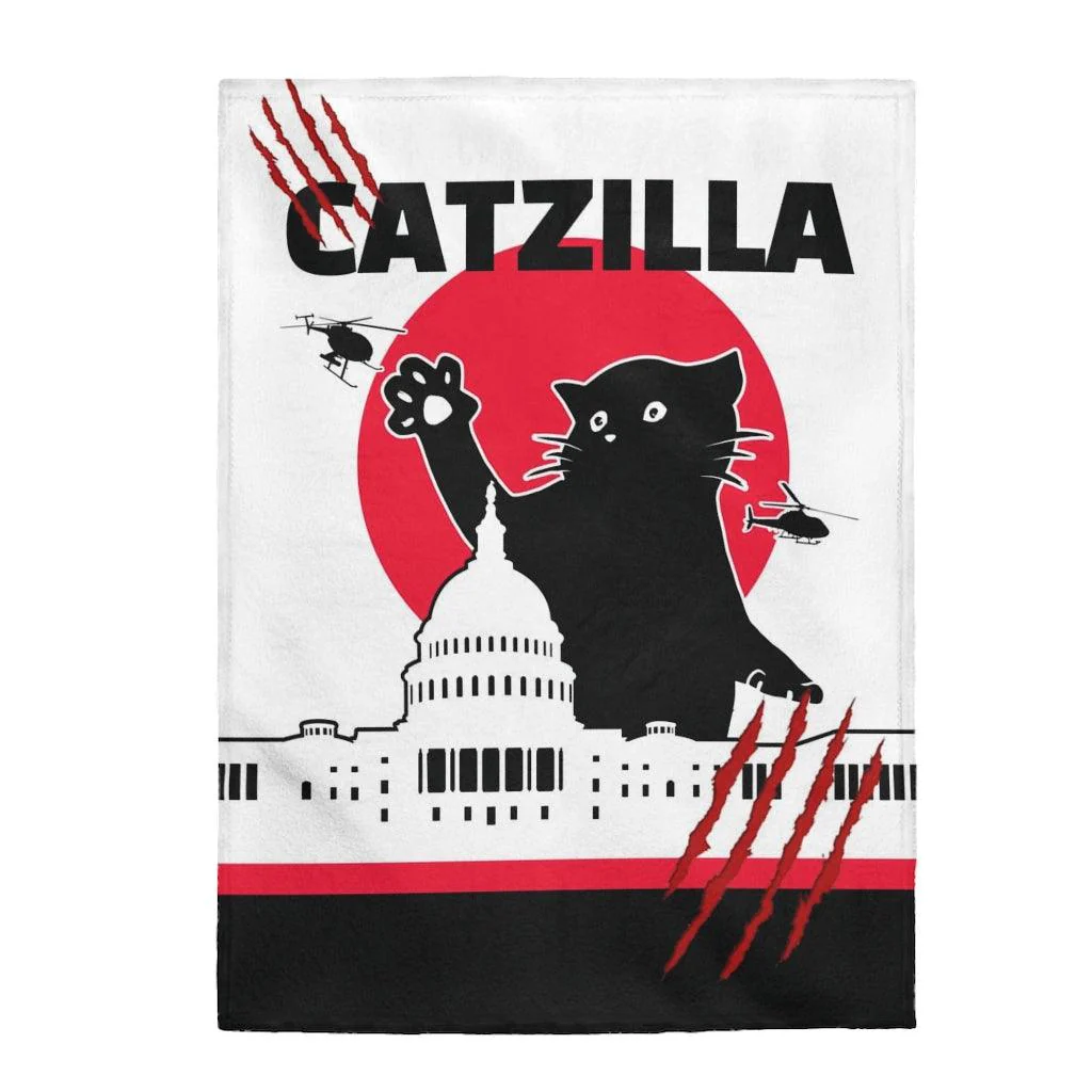 Catzilla Terror Halloween Blanket - Image 7