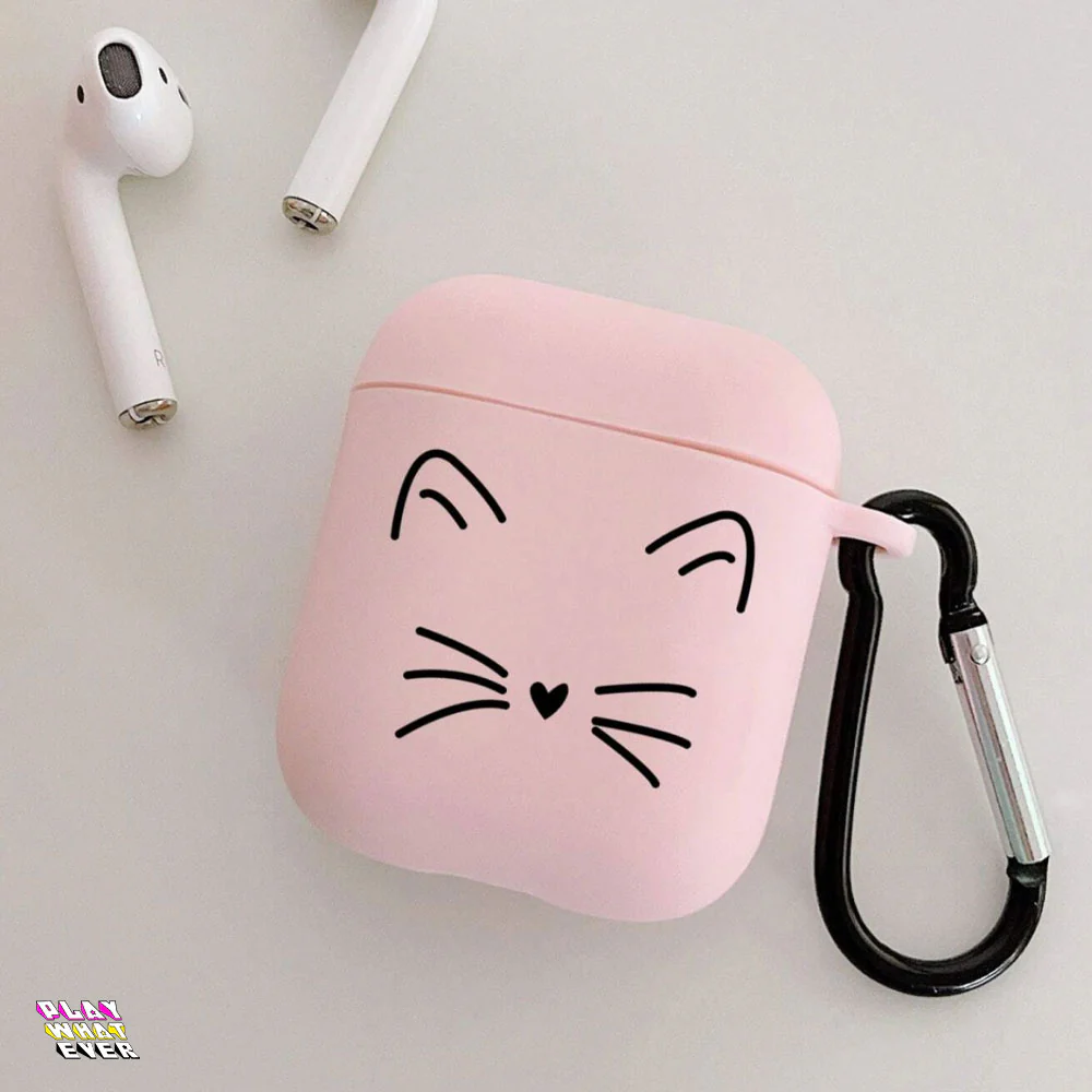 Chic Cat Pattern AirPods Case – Cute and Protective Accessory - Image 7