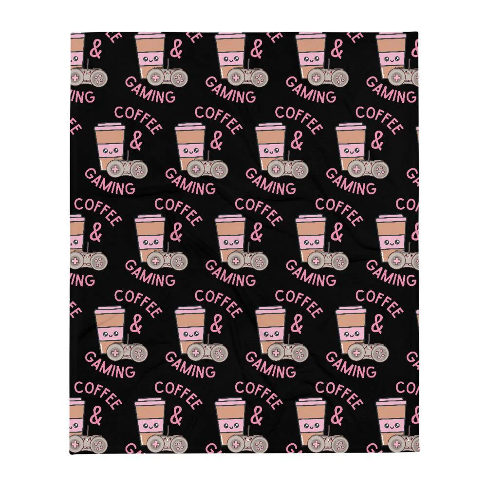 Coffee & Gaming Soft Throw Blanket - Image 5