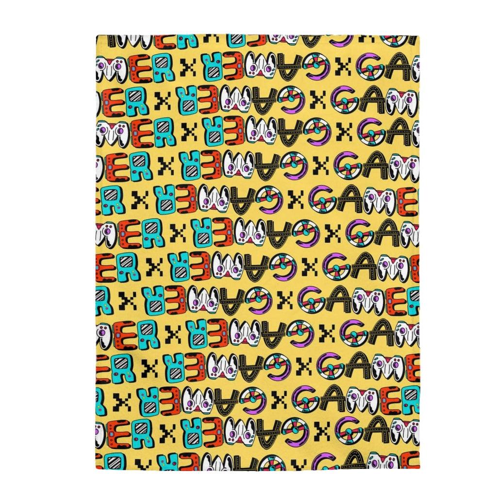 Console Gamer Pattern Velveteen Plush Blanket - Image 5