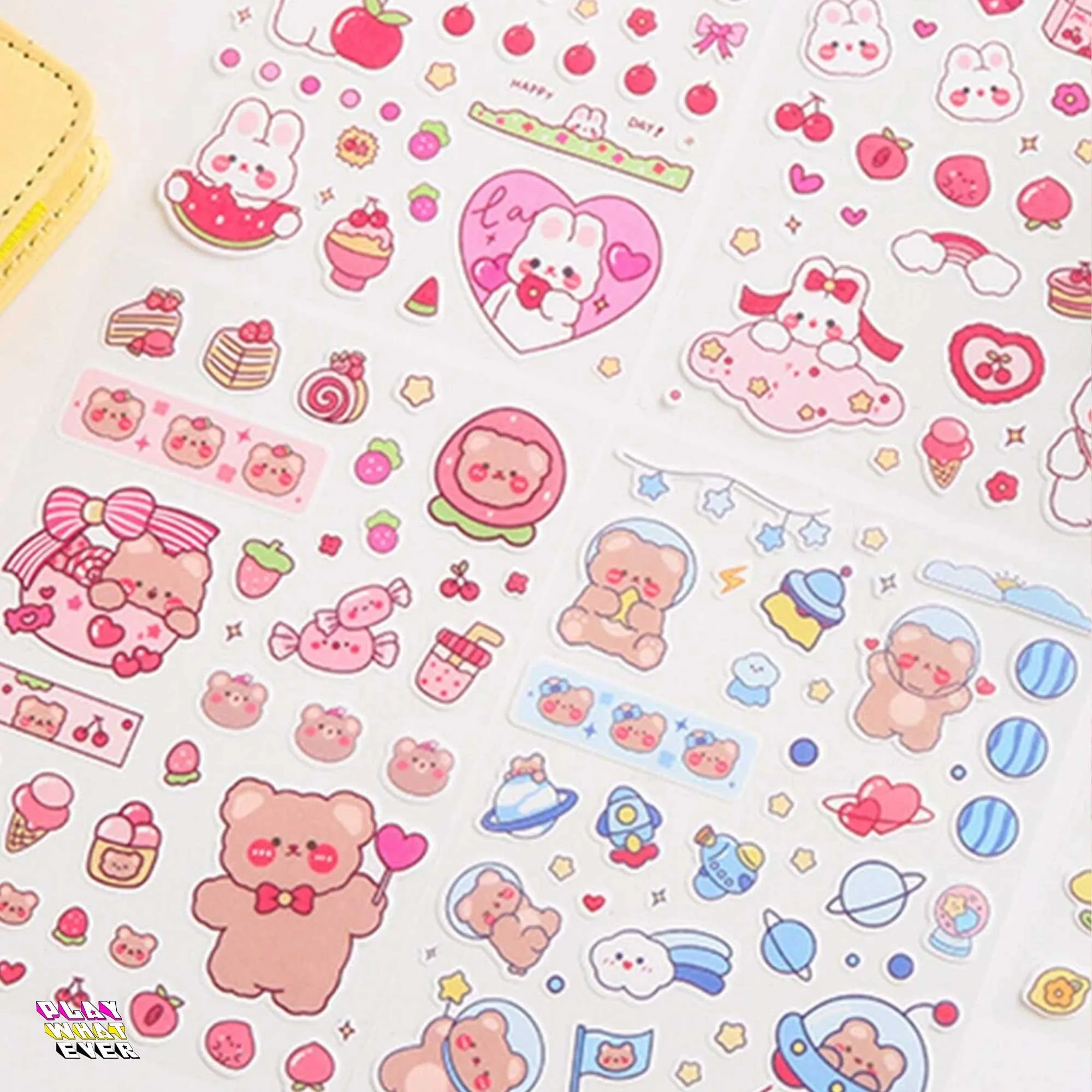 Cute Animal Semi-Transparent Washi Sticker Sheets - Image 2
