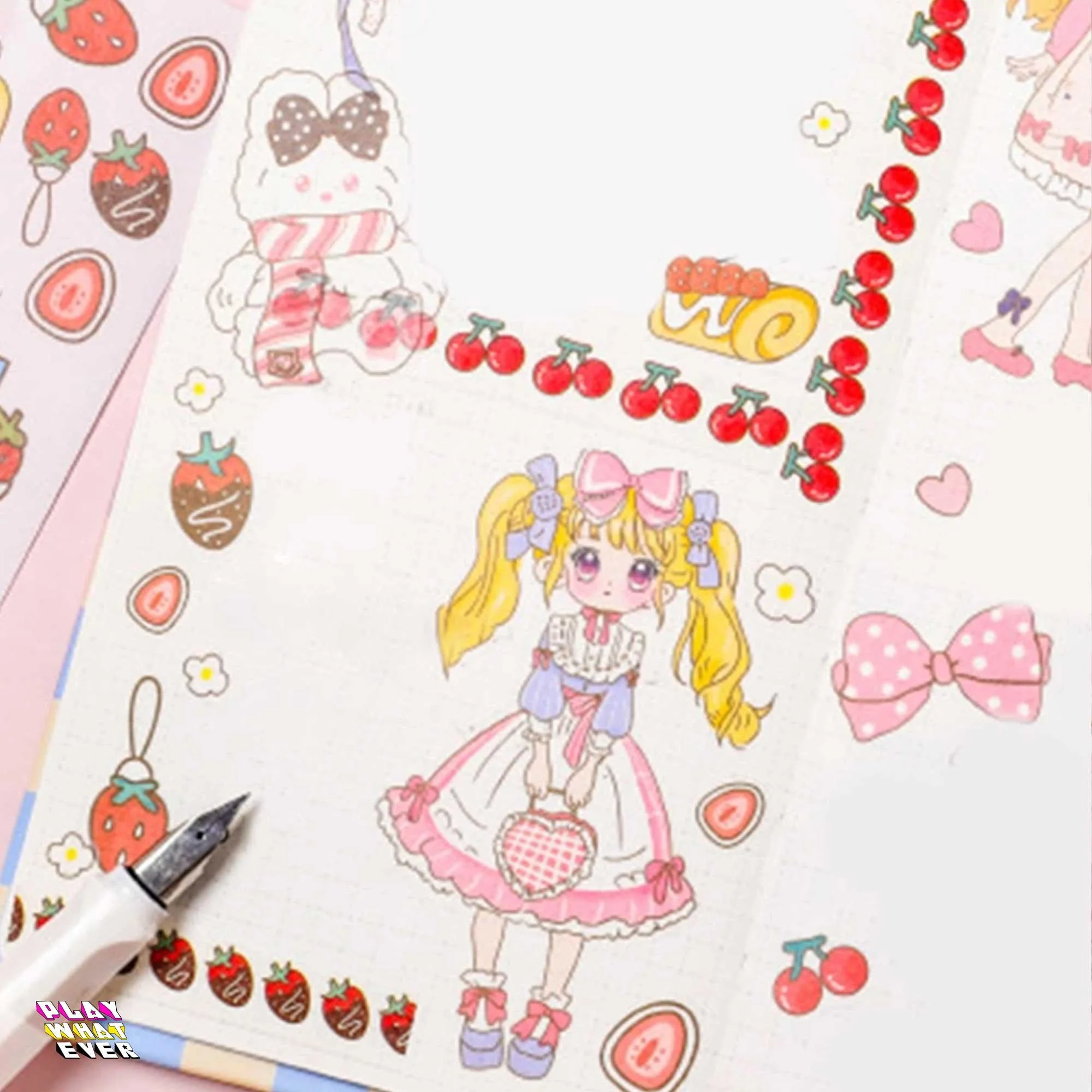 Cute, Colorful Washi Sticker Craft Sheets - Image 3