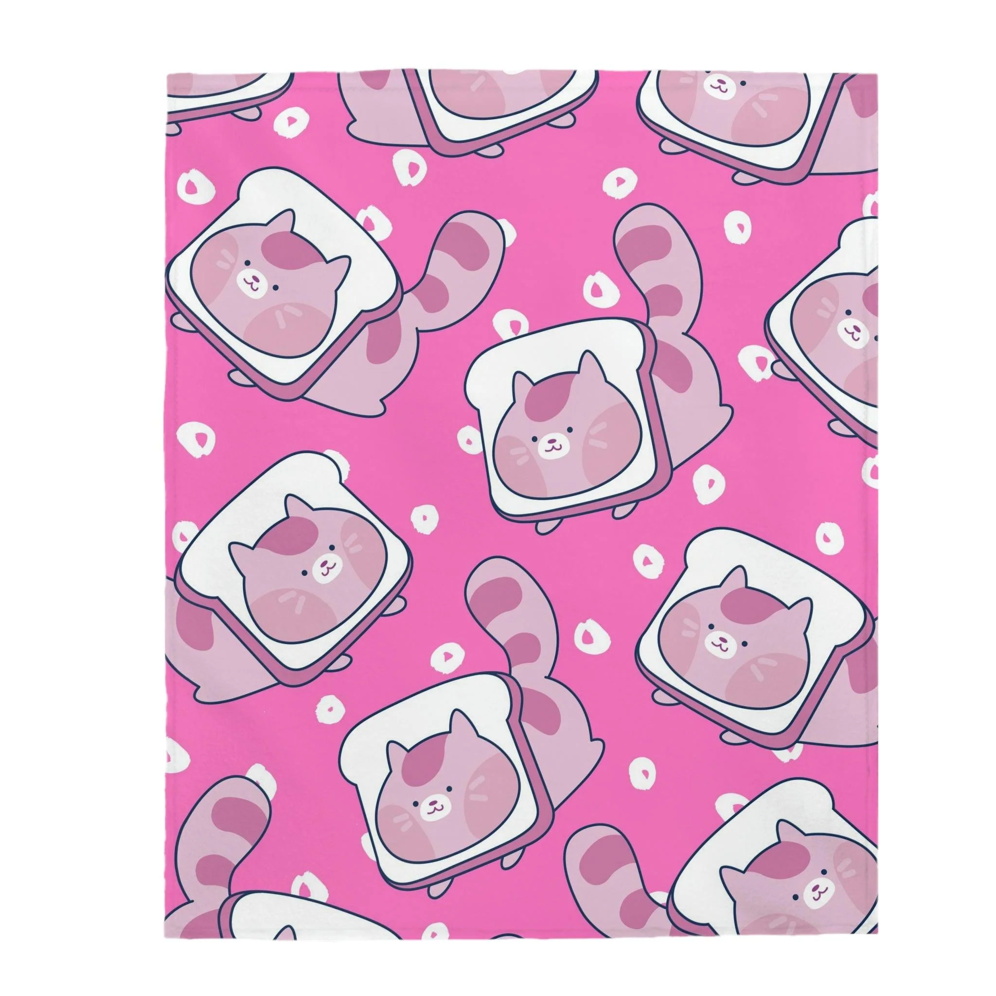 Cute Toast Kitten Velveteen Plush Blanket - Image 5