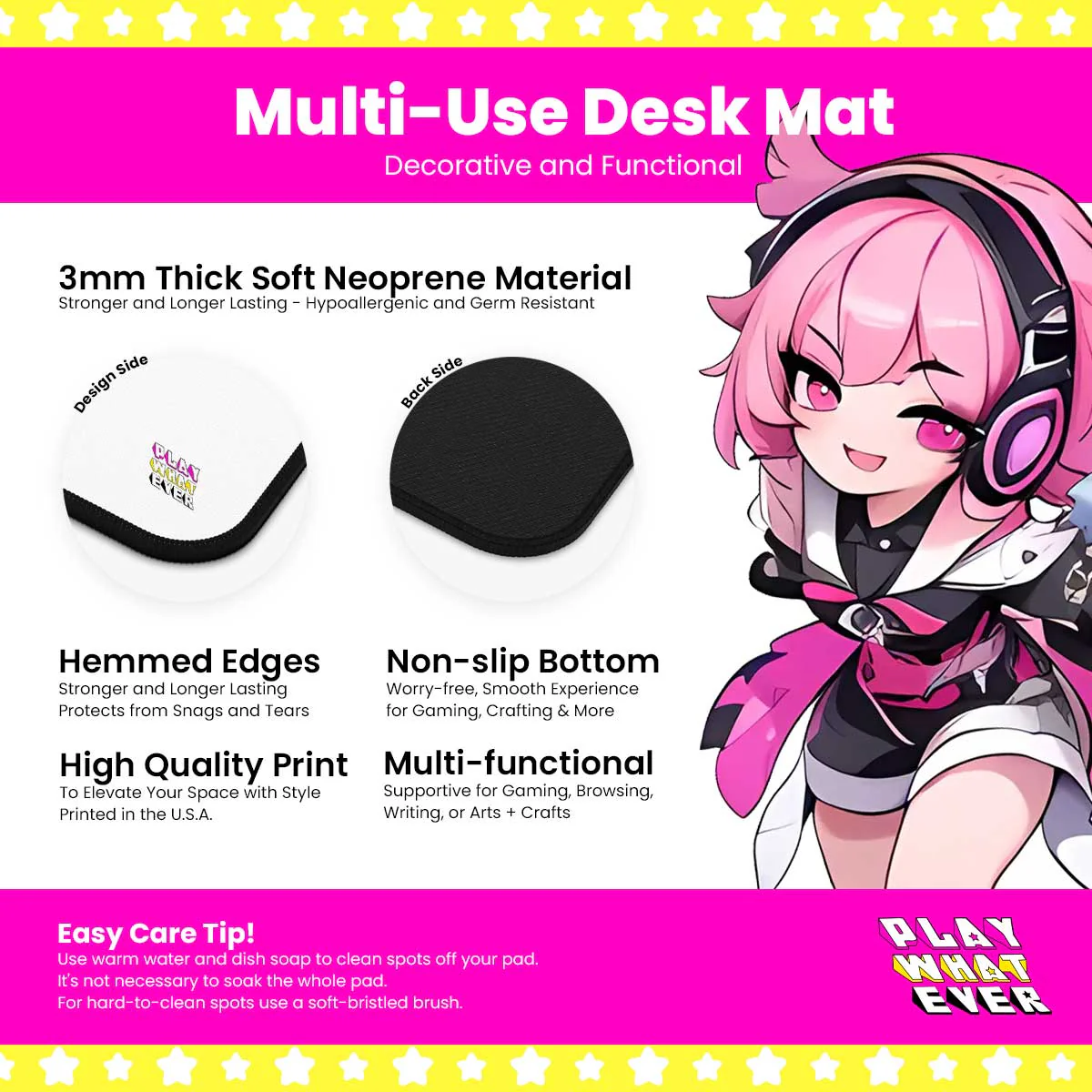 Exit Simulation – Grid Hallway Anime Desk Mat - Image 4