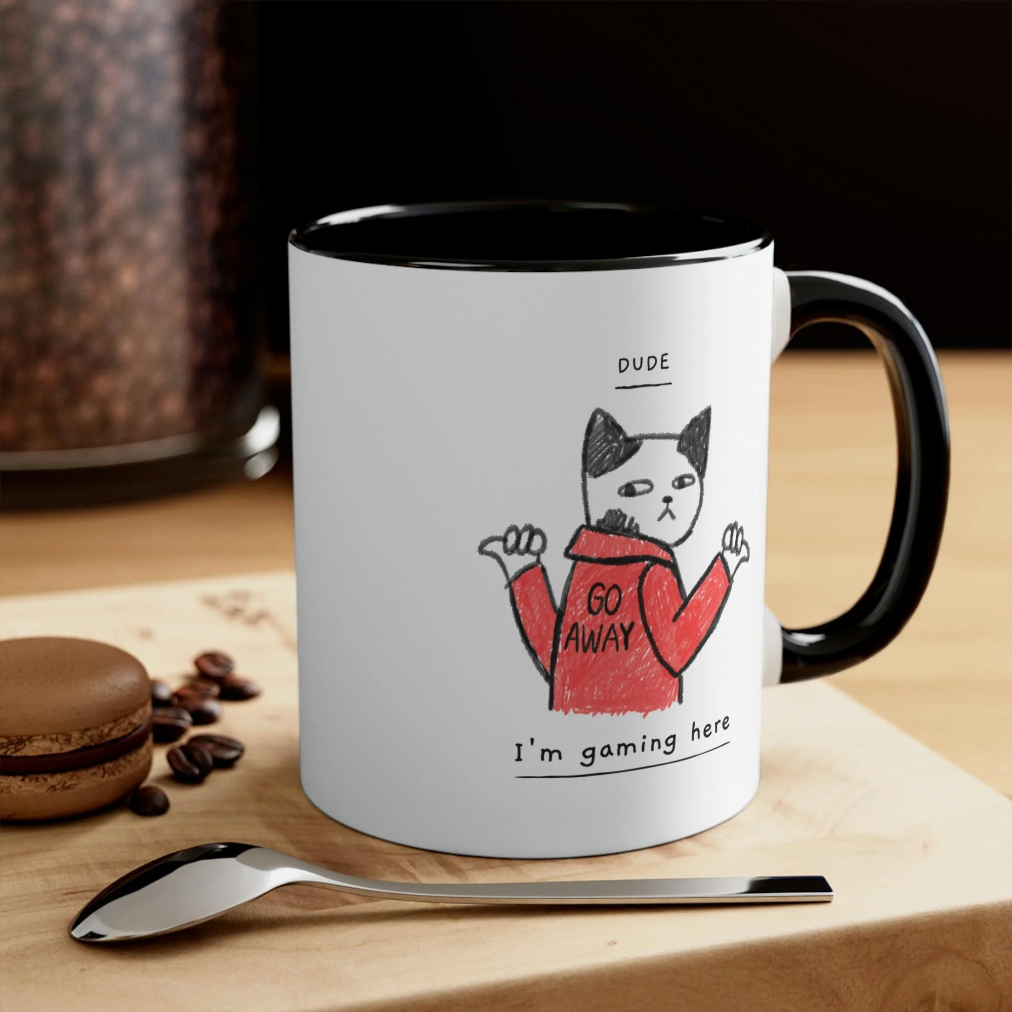 Dude, I'm Gaming Here Colored 11oz Gamer Mug - Image 8