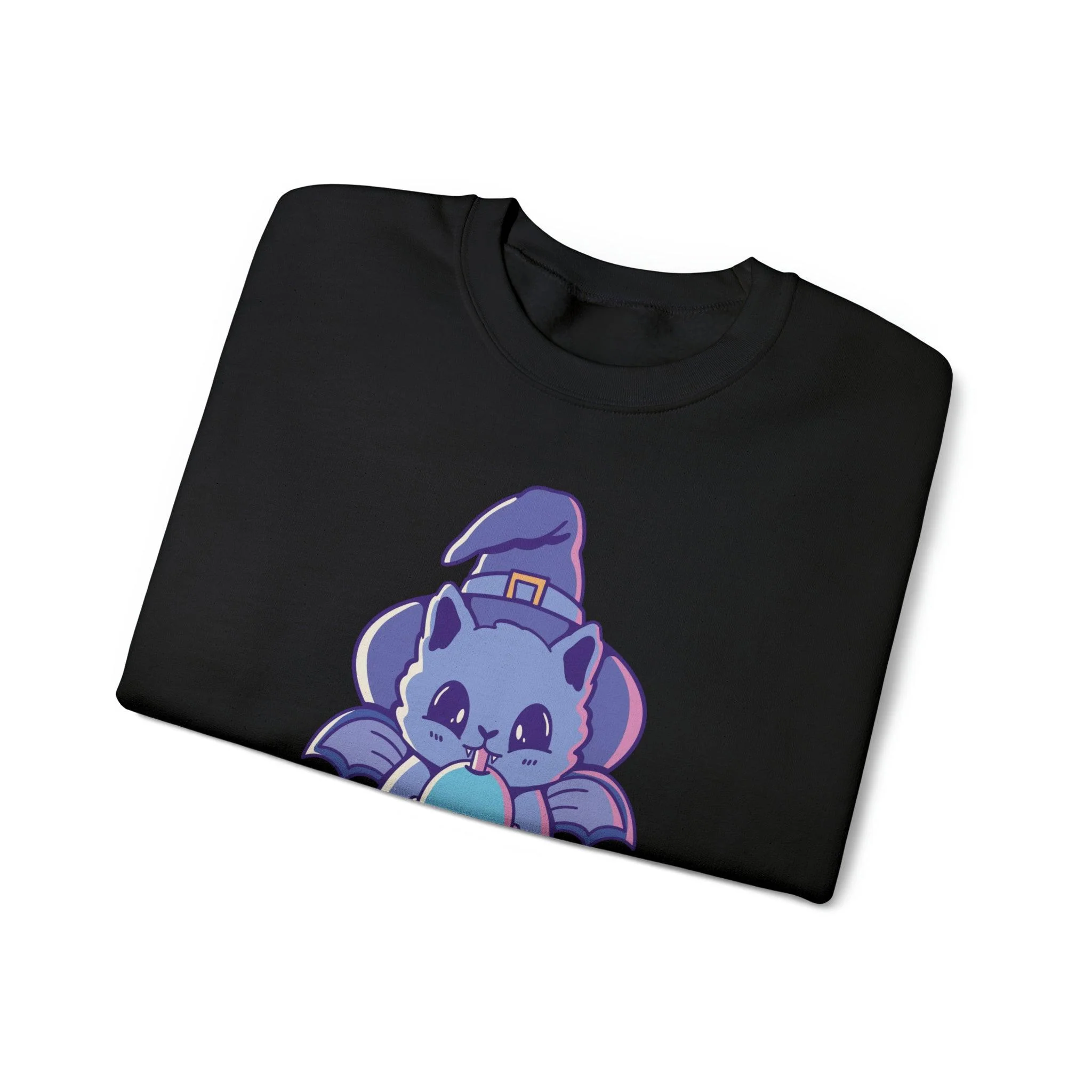 Eyeball Bubble Tea Witch Cat Sweatshirt - Image 10