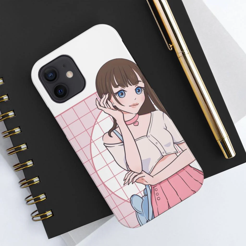 Fashion Model Anime Girl Tough Phone Case - Image 3