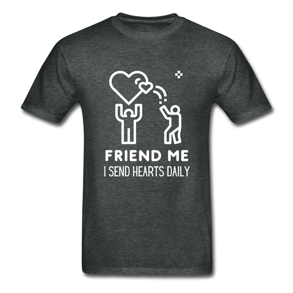 Friend Me I Send Hearts Daily Ultra Cotton T-Shirt - Image 7