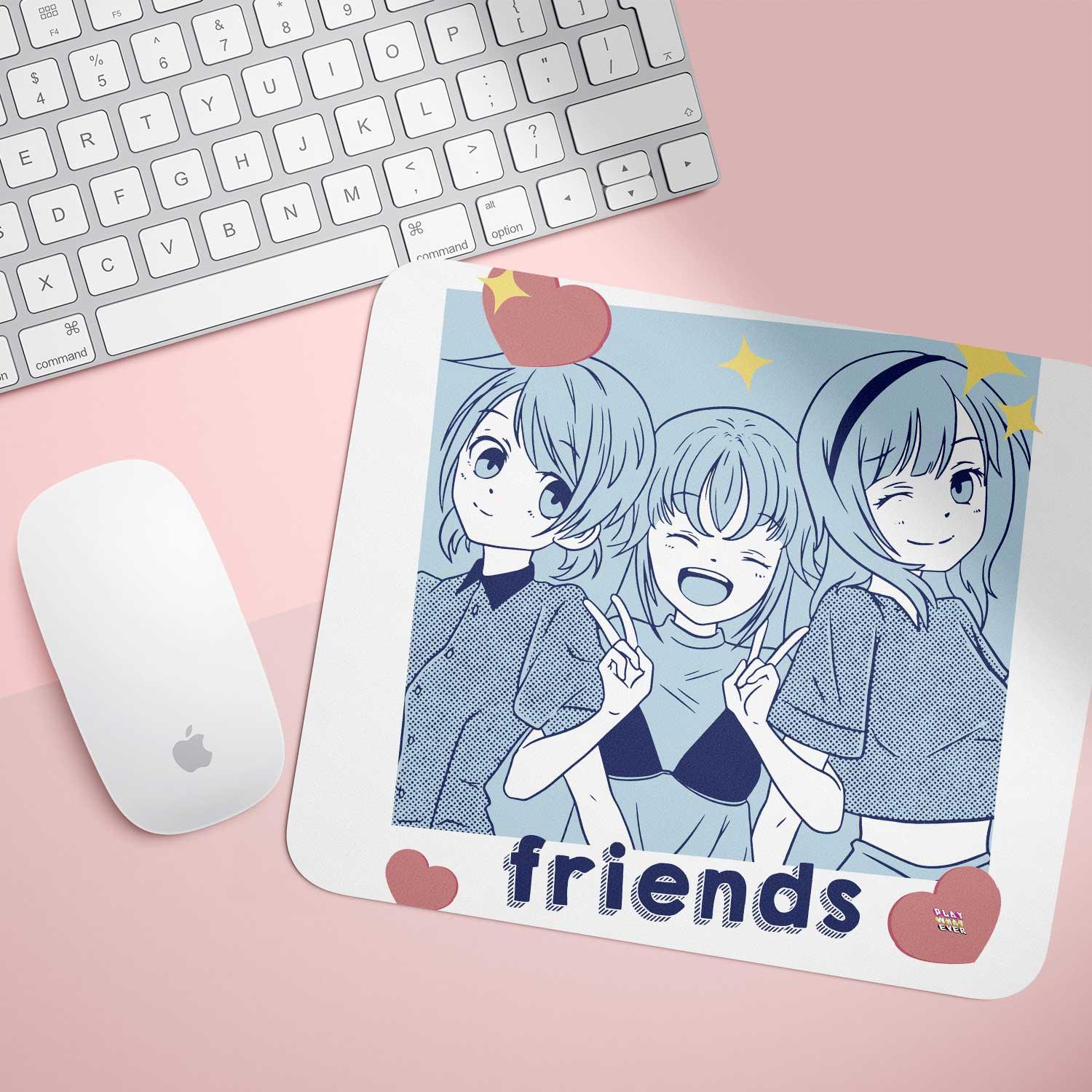 Friends Anime Girls Fun Mouse Pad - Image 2