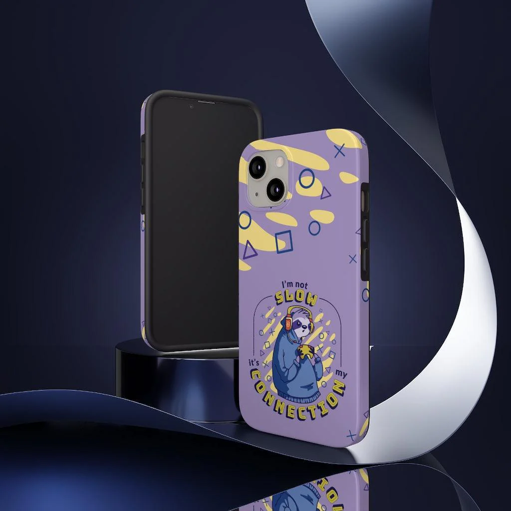 Funny Sloth Gaming Connection Problems Tough Phone Case - Image 4