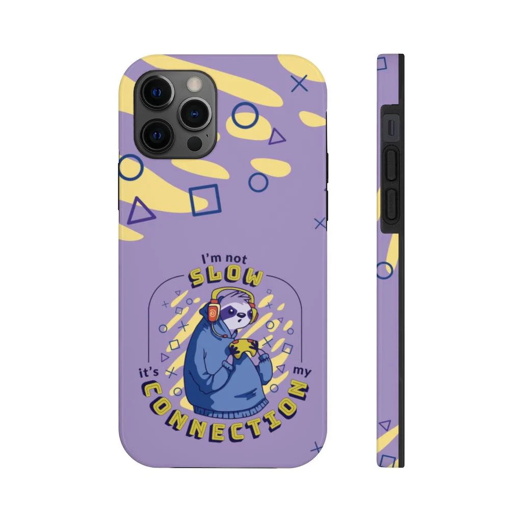 Funny Sloth Gaming Connection Problems Tough Phone Case - Image 7
