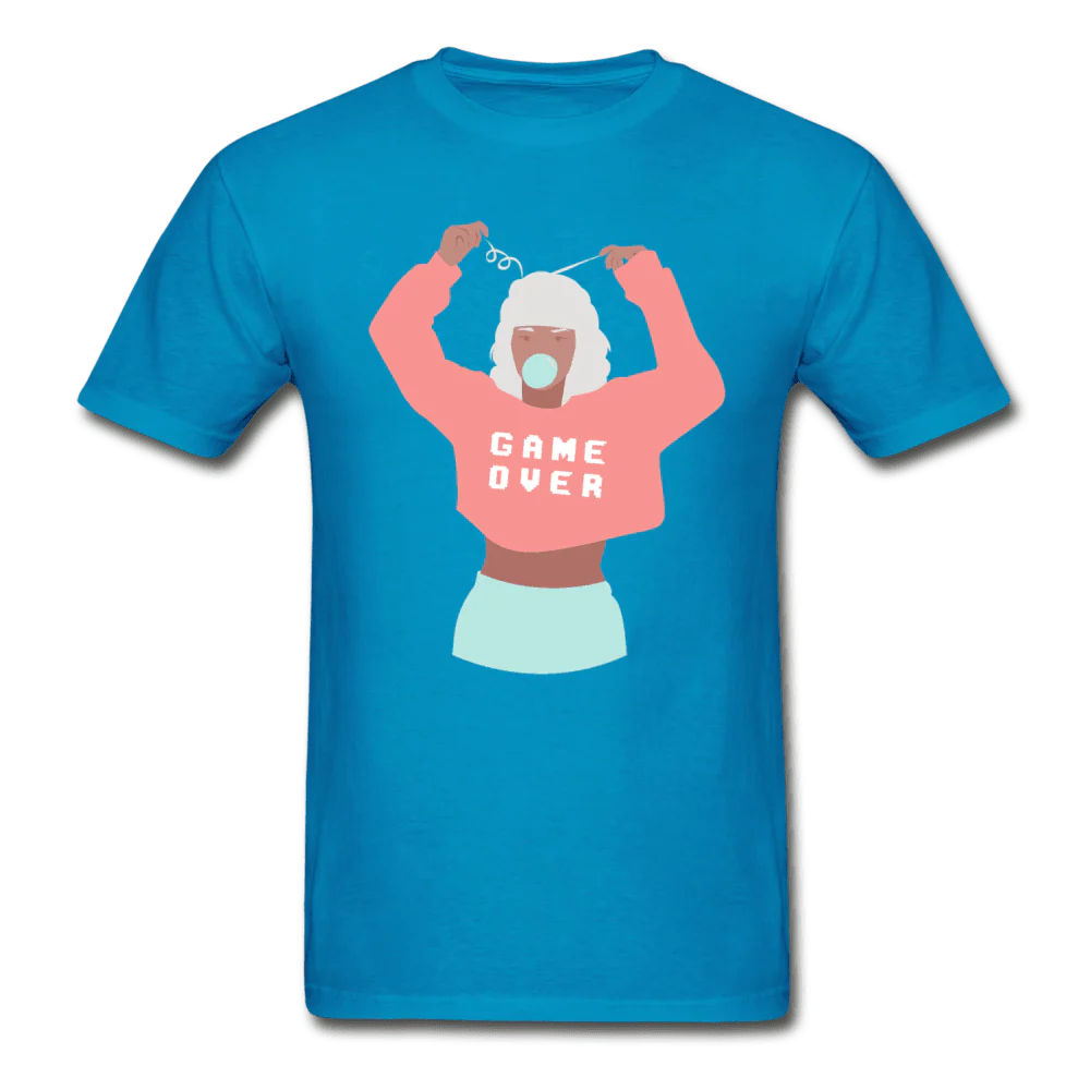 Game Over Bubble Gum Girl Ultra Cotton Unisex Gamer T-Shirt - Image 4