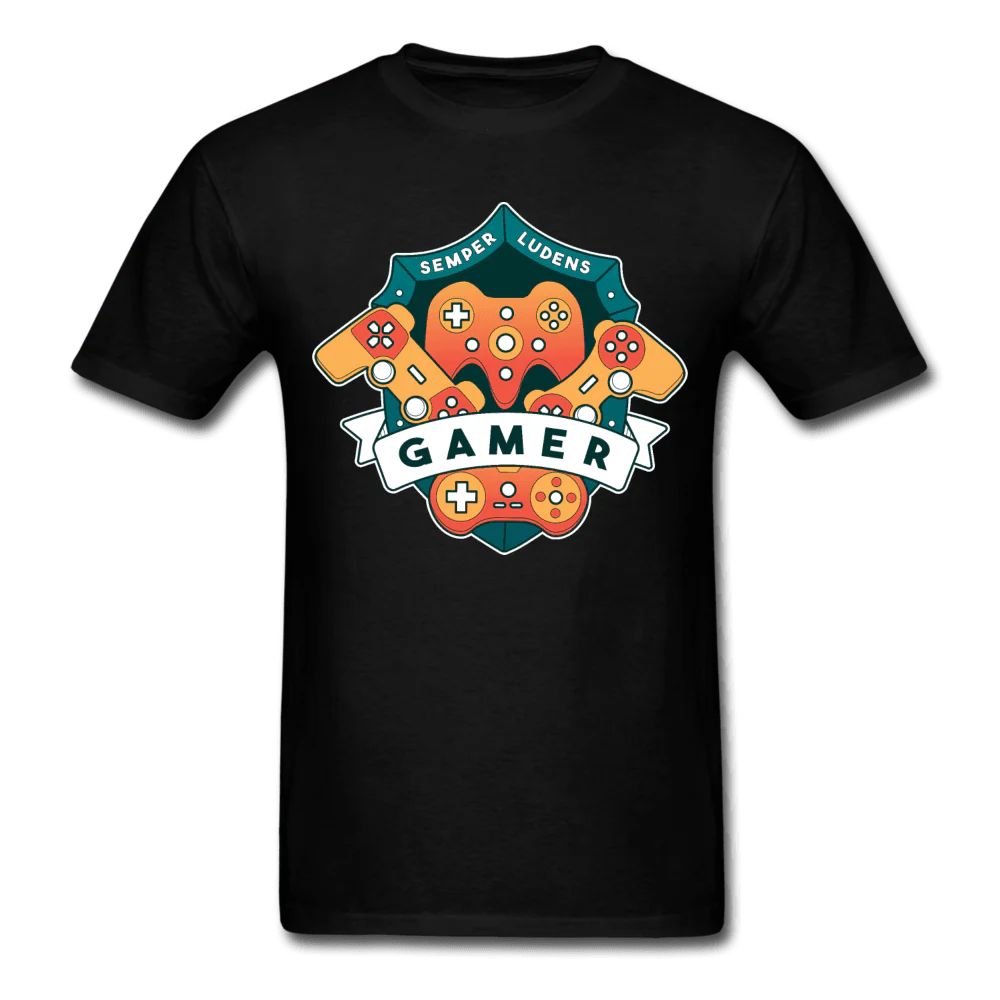 Gamer League Emblem Unisex T-Shirt - Image 4