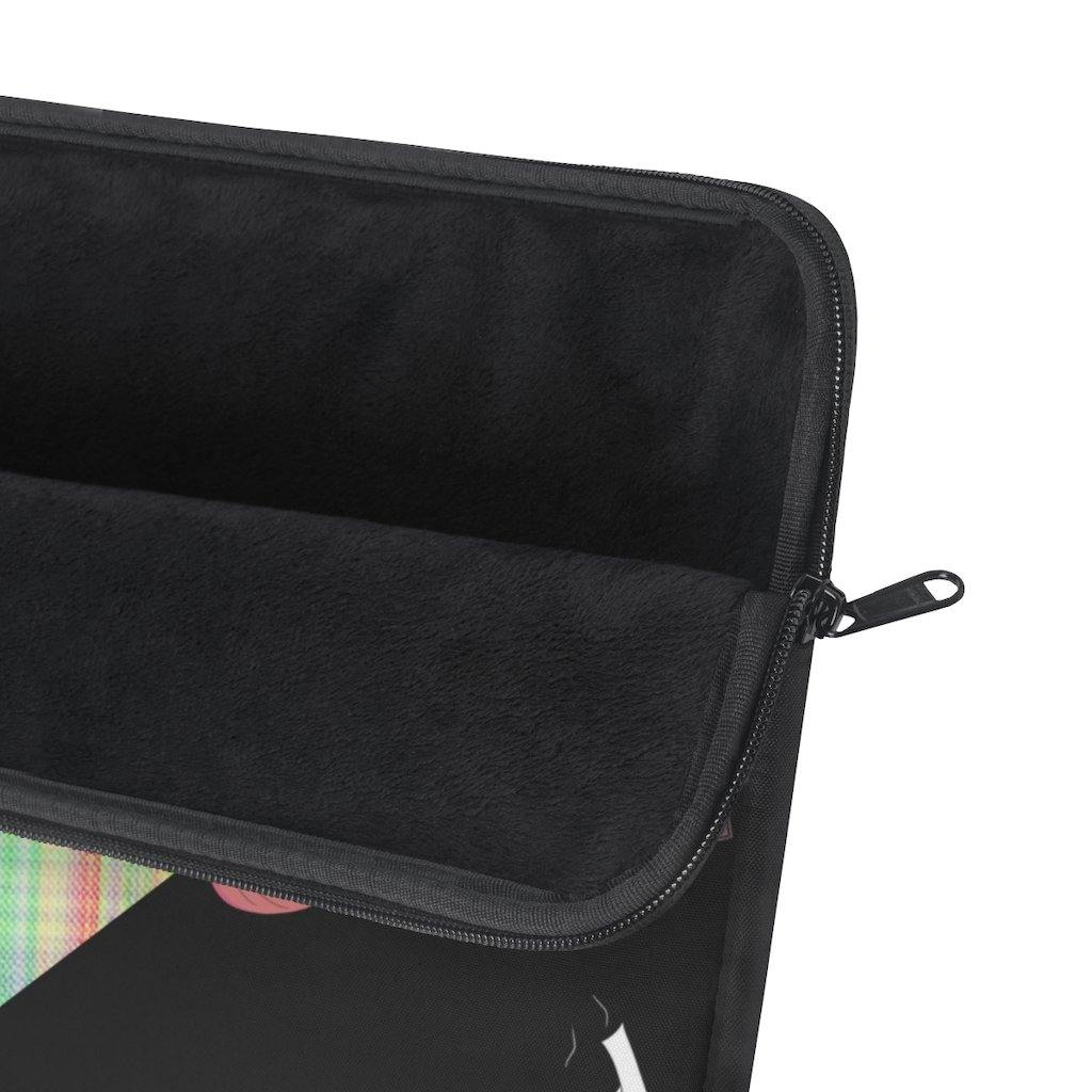 Gunslinger Anime Girl Retro Plaid Laptop Sleeve - Image 6