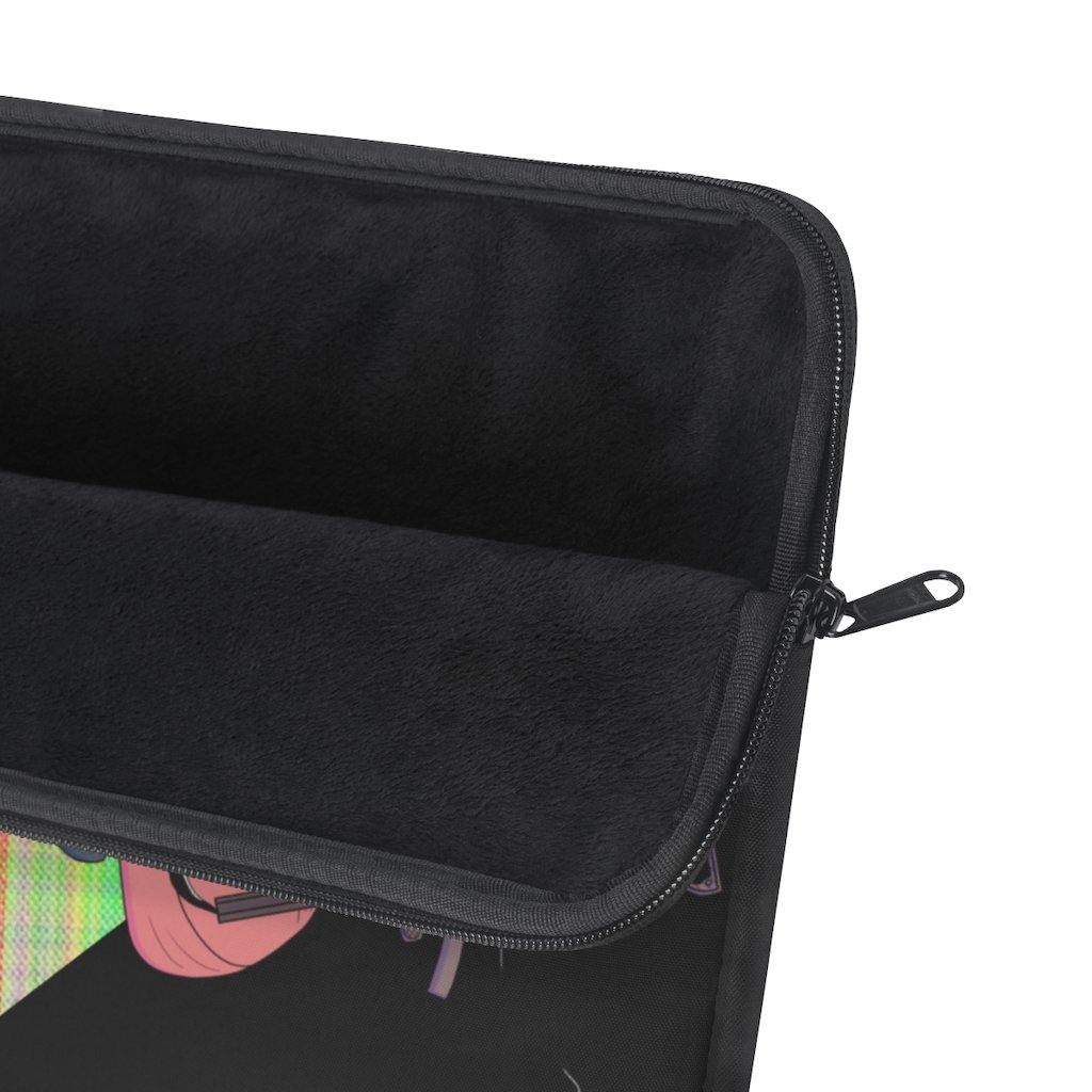 Gunslinger Anime Girl Retro Plaid Laptop Sleeve - Image 9