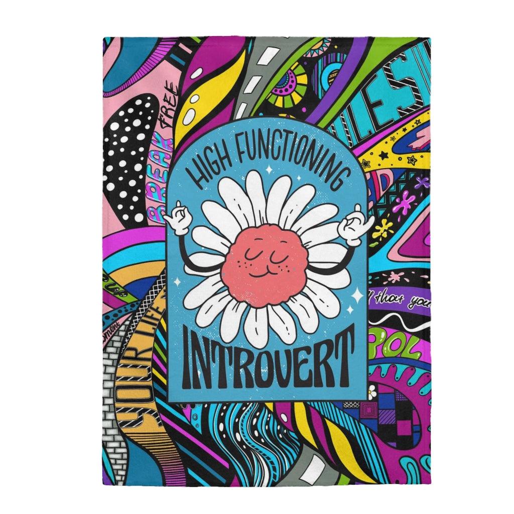 High Functioning Introvert Plush Blanket - Image 6