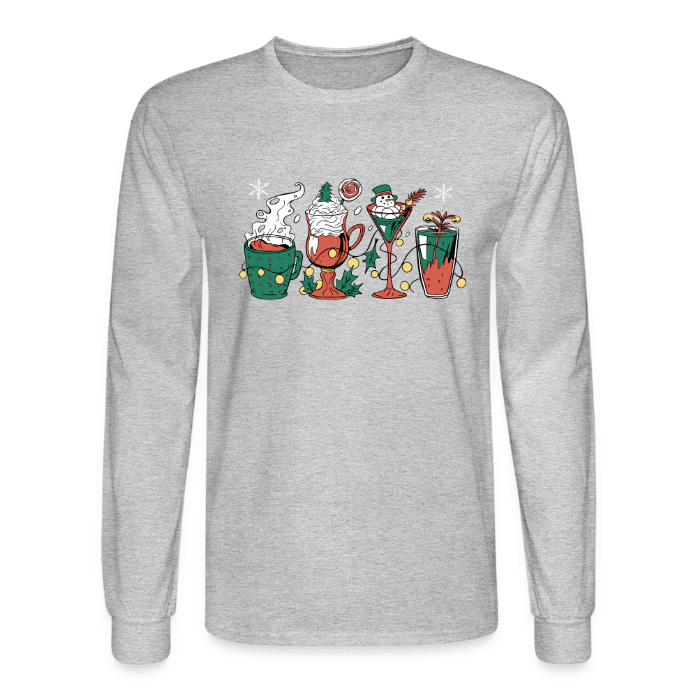 Holiday Drinks Fun Long Sleeve T-Shirt - Image 5