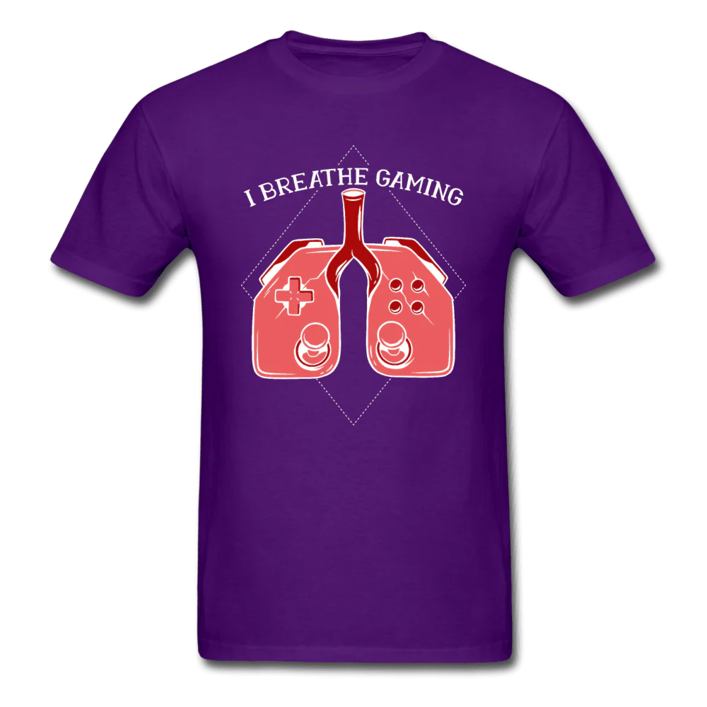 I Breathe Gaming Controller Lungs Unisex T-Shirt - Image 4