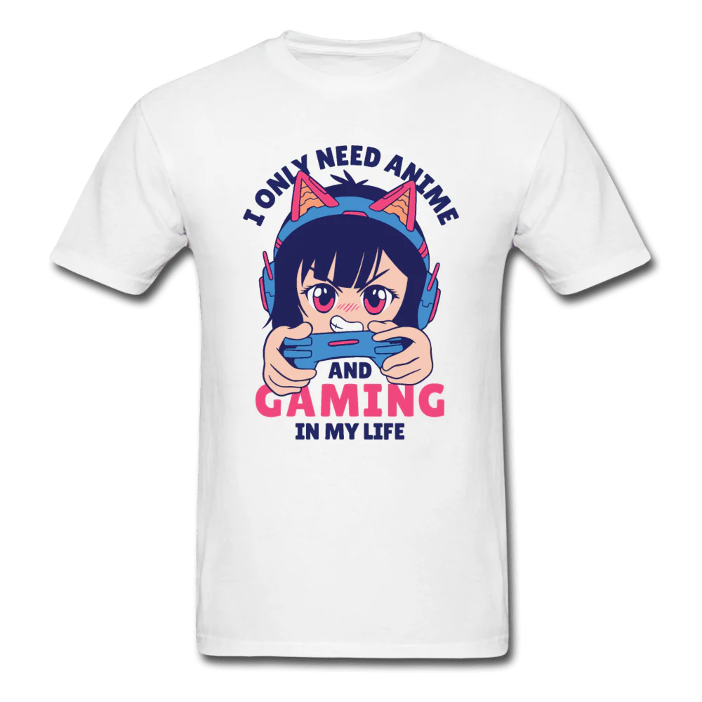 I Only Need Anime and Gaming Anime Gamer Unisex T-Shirt