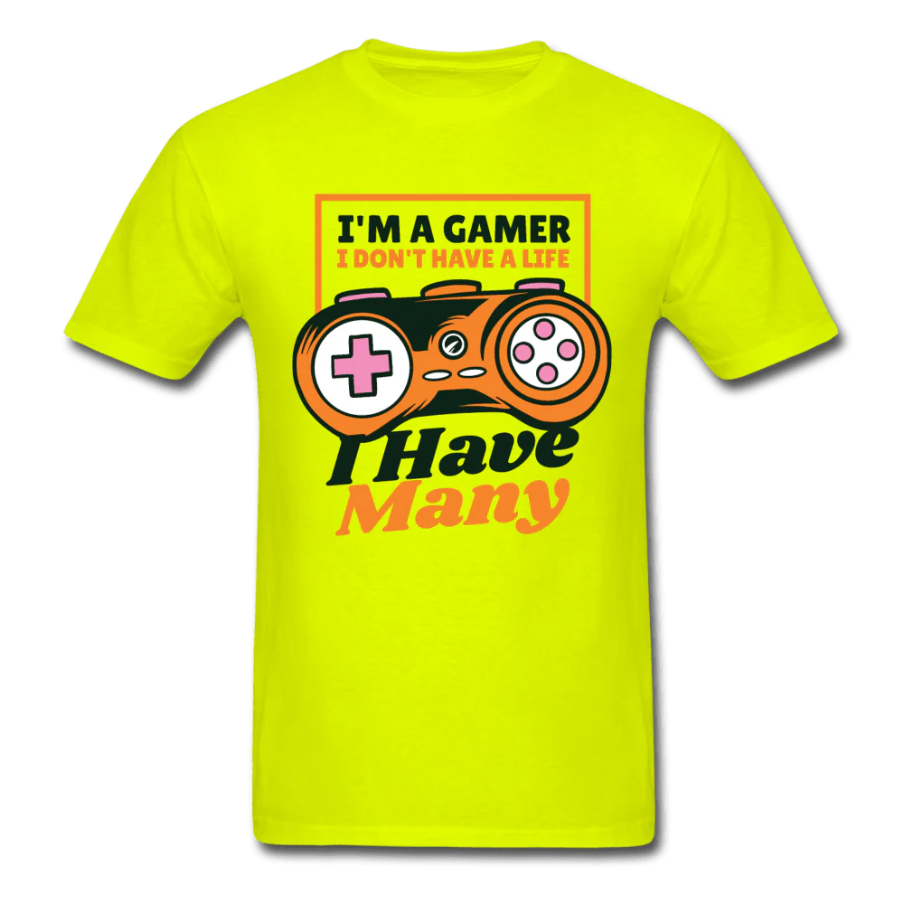 I'm a Gamer I Have Many Lives Unisex T-Shirt - Image 3