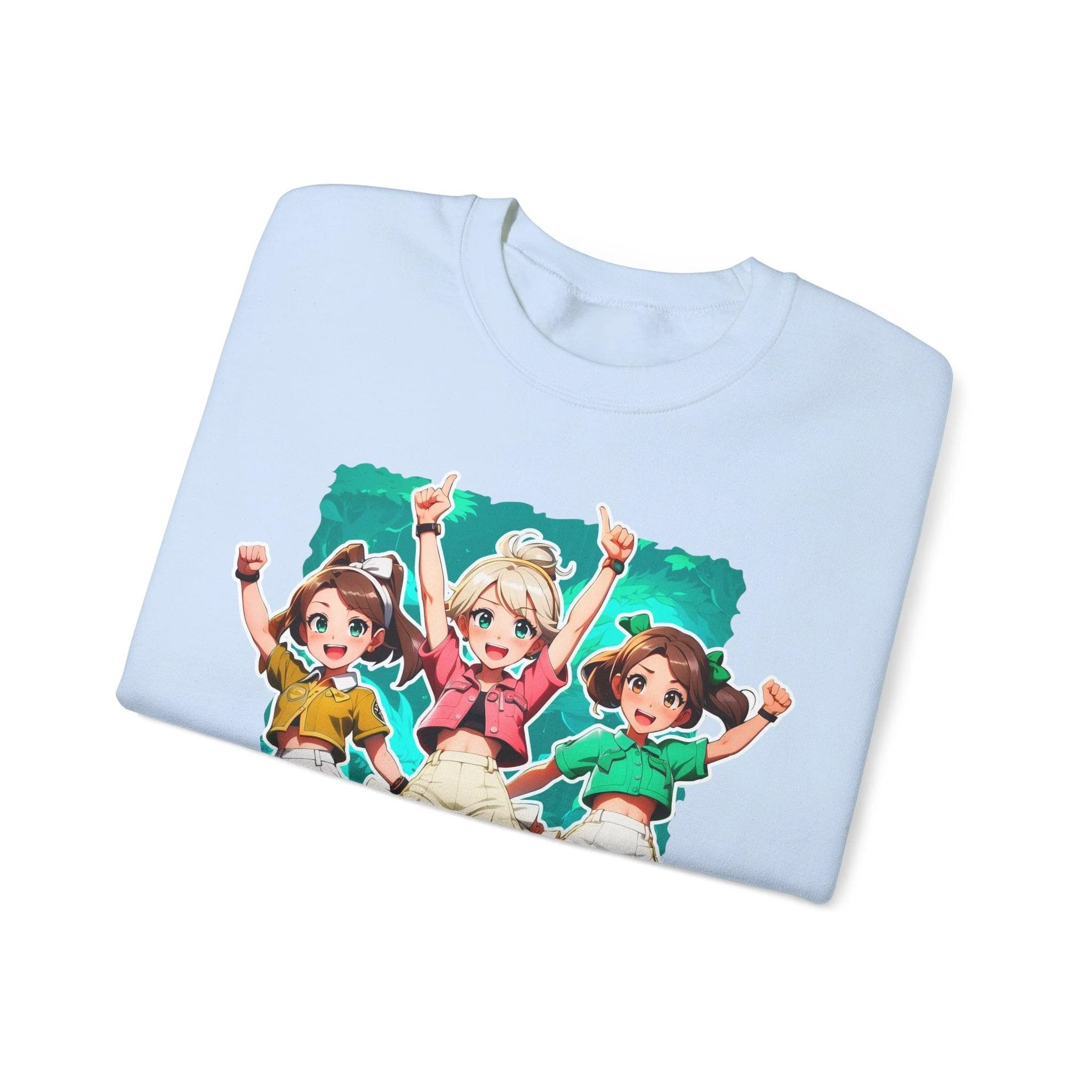 It's Go Time! Anime Girls Cheerful Sweatshirt - Image 14