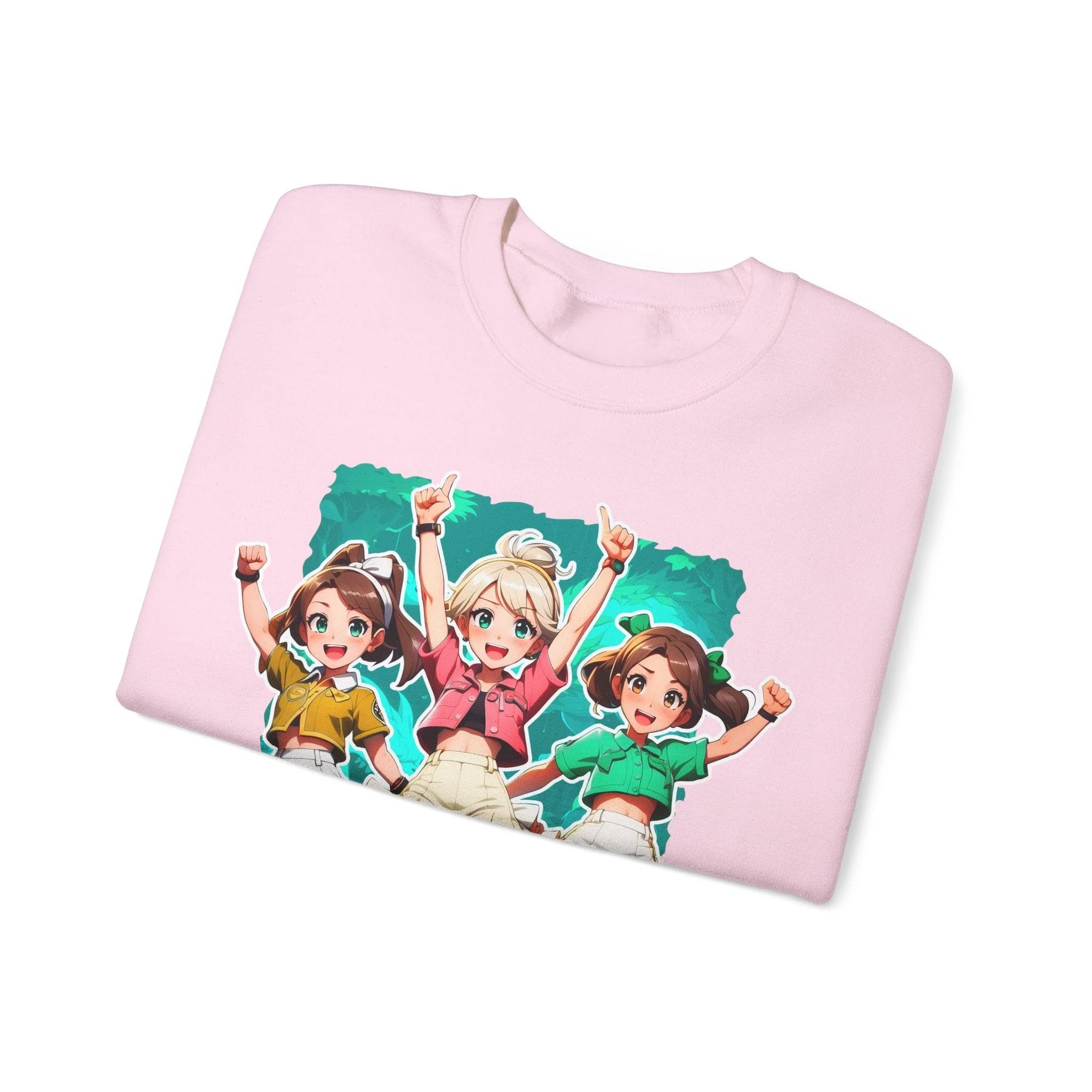 It's Go Time! Anime Girls Cheerful Sweatshirt - Image 15