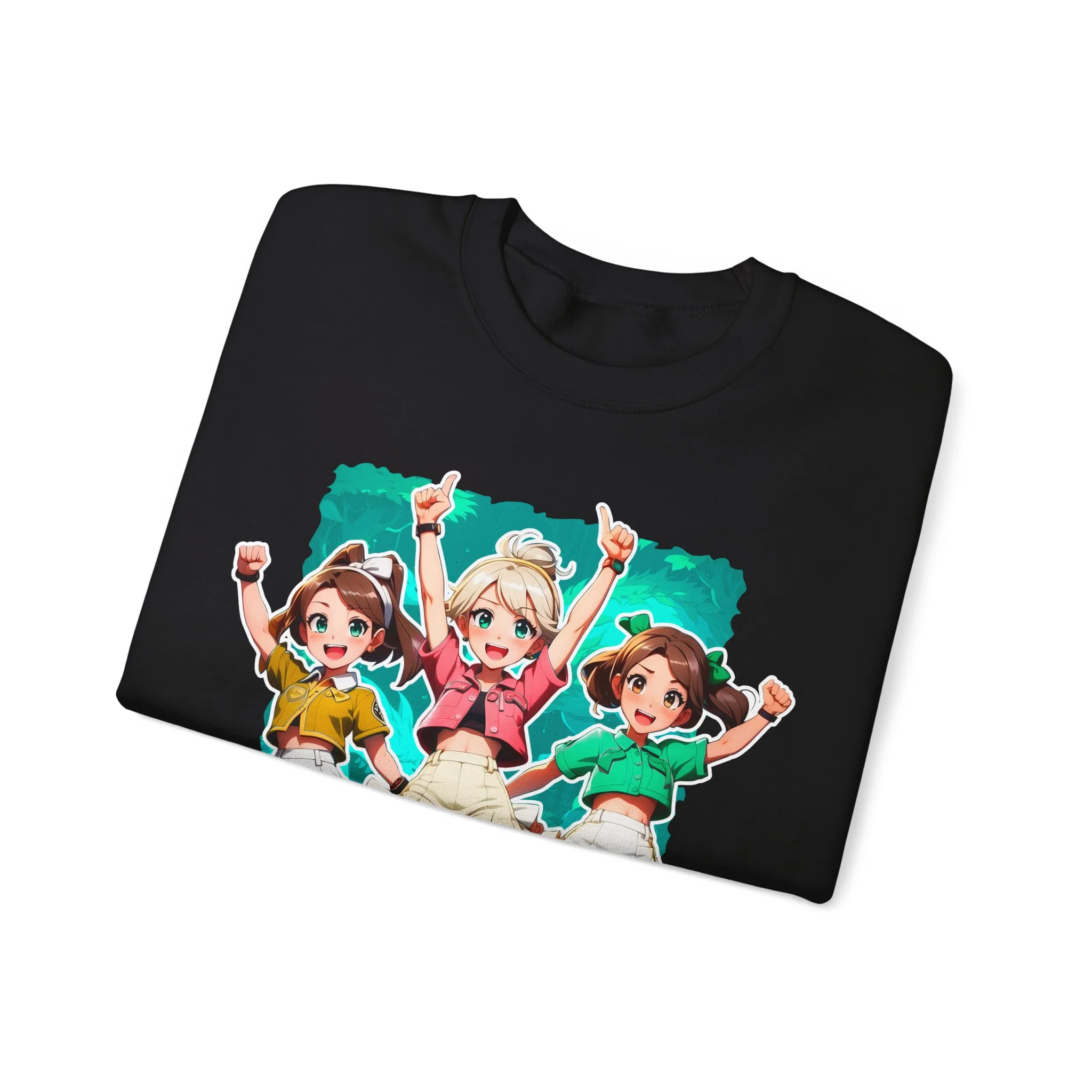 It's Go Time! Anime Girls Cheerful Sweatshirt - Image 16