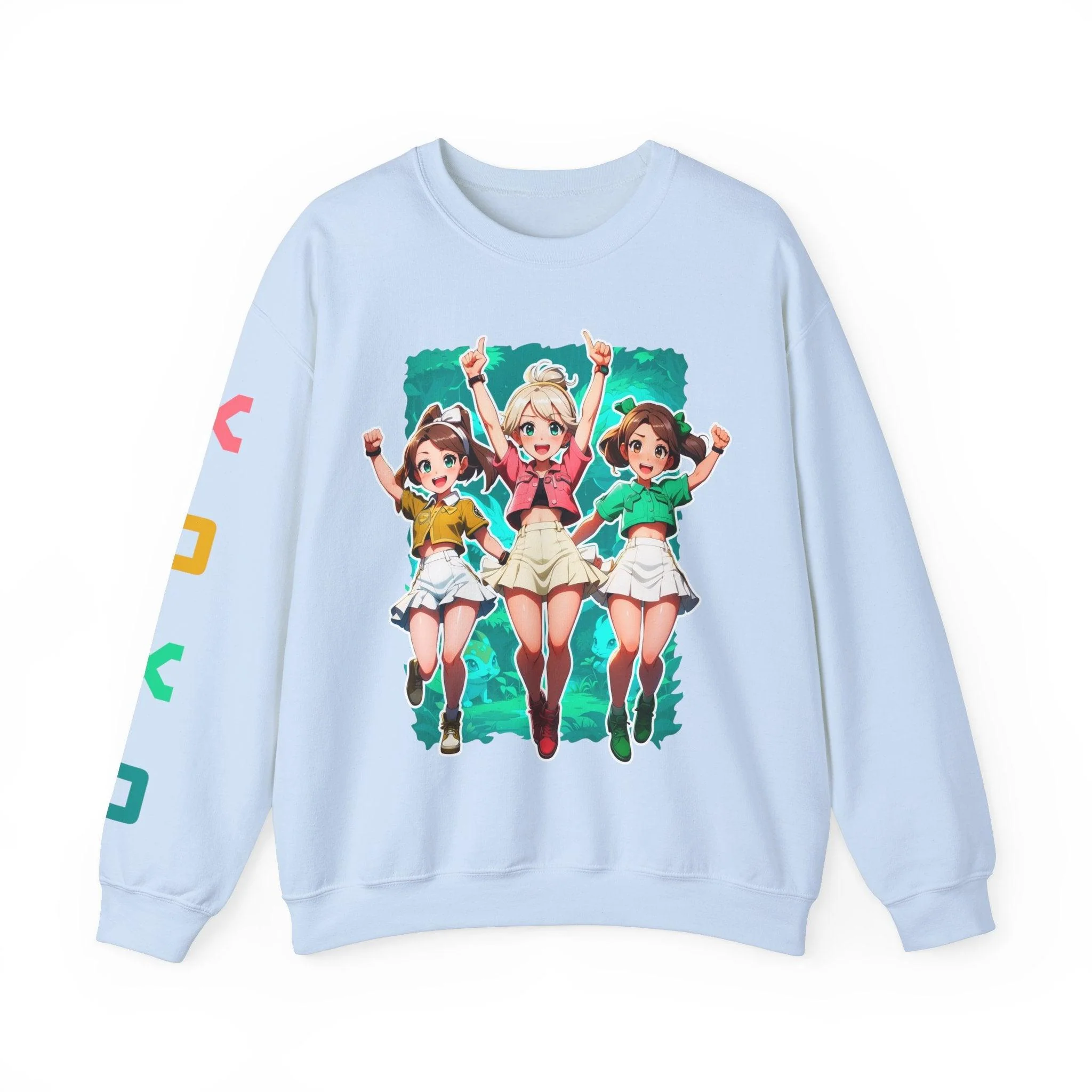 It's Go Time! Anime Girls Cheerful Sweatshirt - Image 5