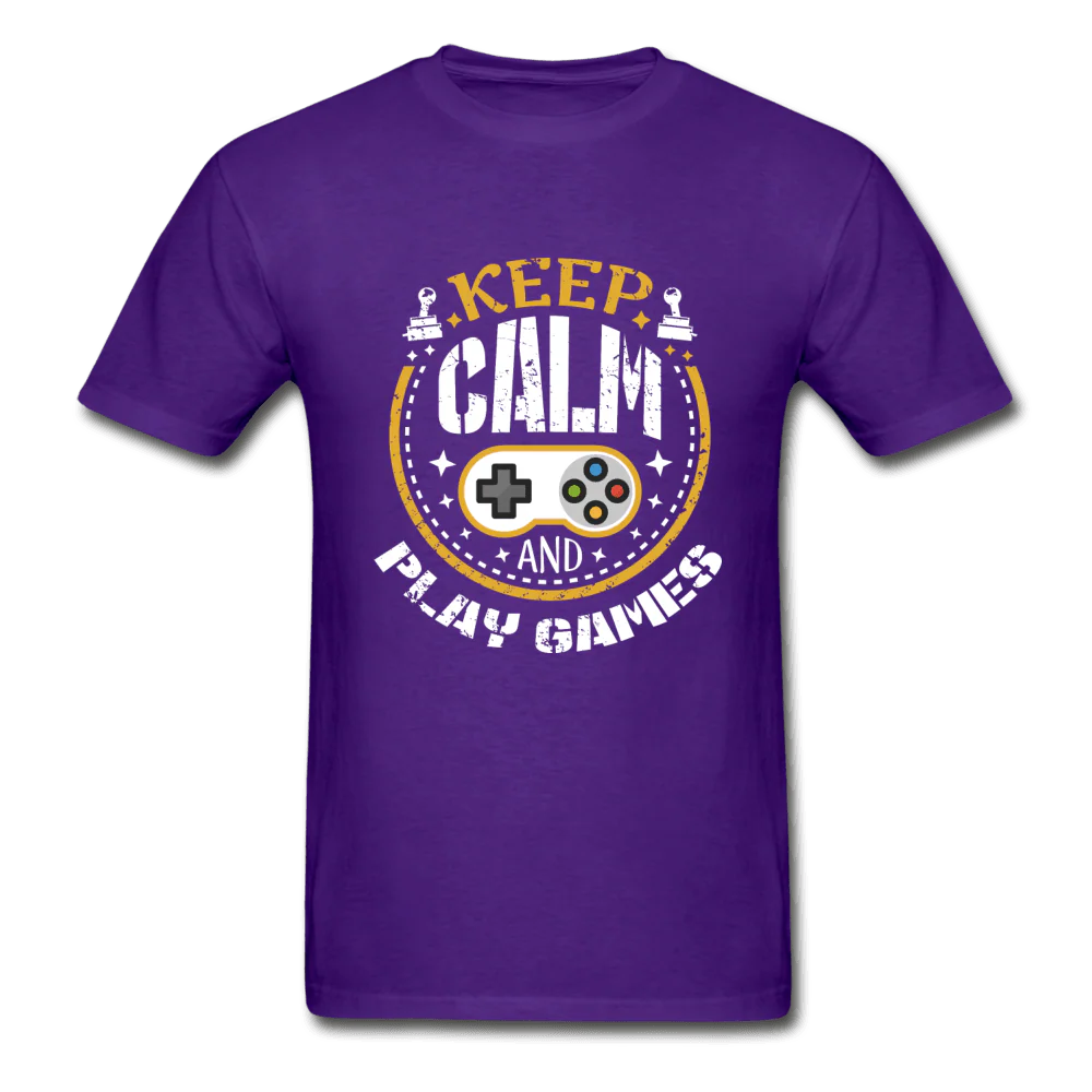 Keep Calm and Play Games Ultra Cotton Gamer T-Shirt - Image 4