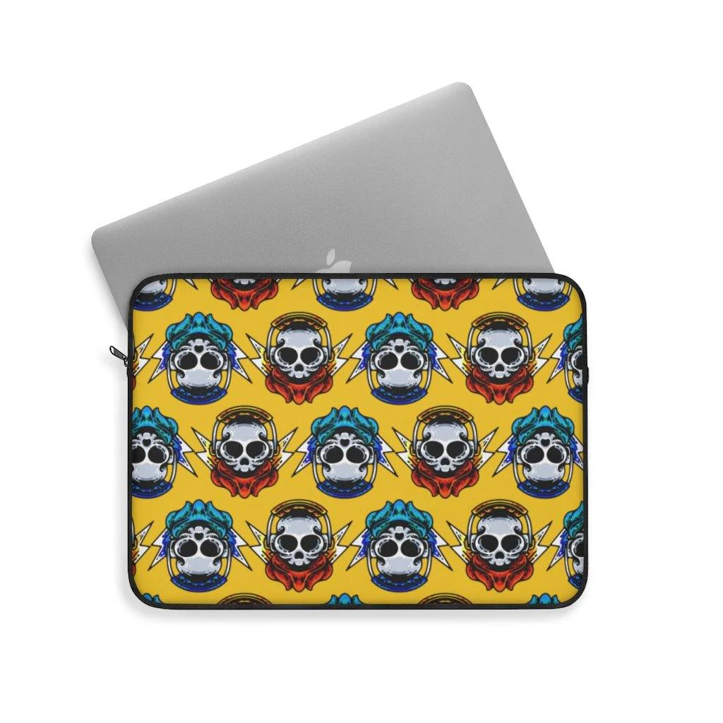 Lala Skull Heads Laptop Sleeve - Image 8
