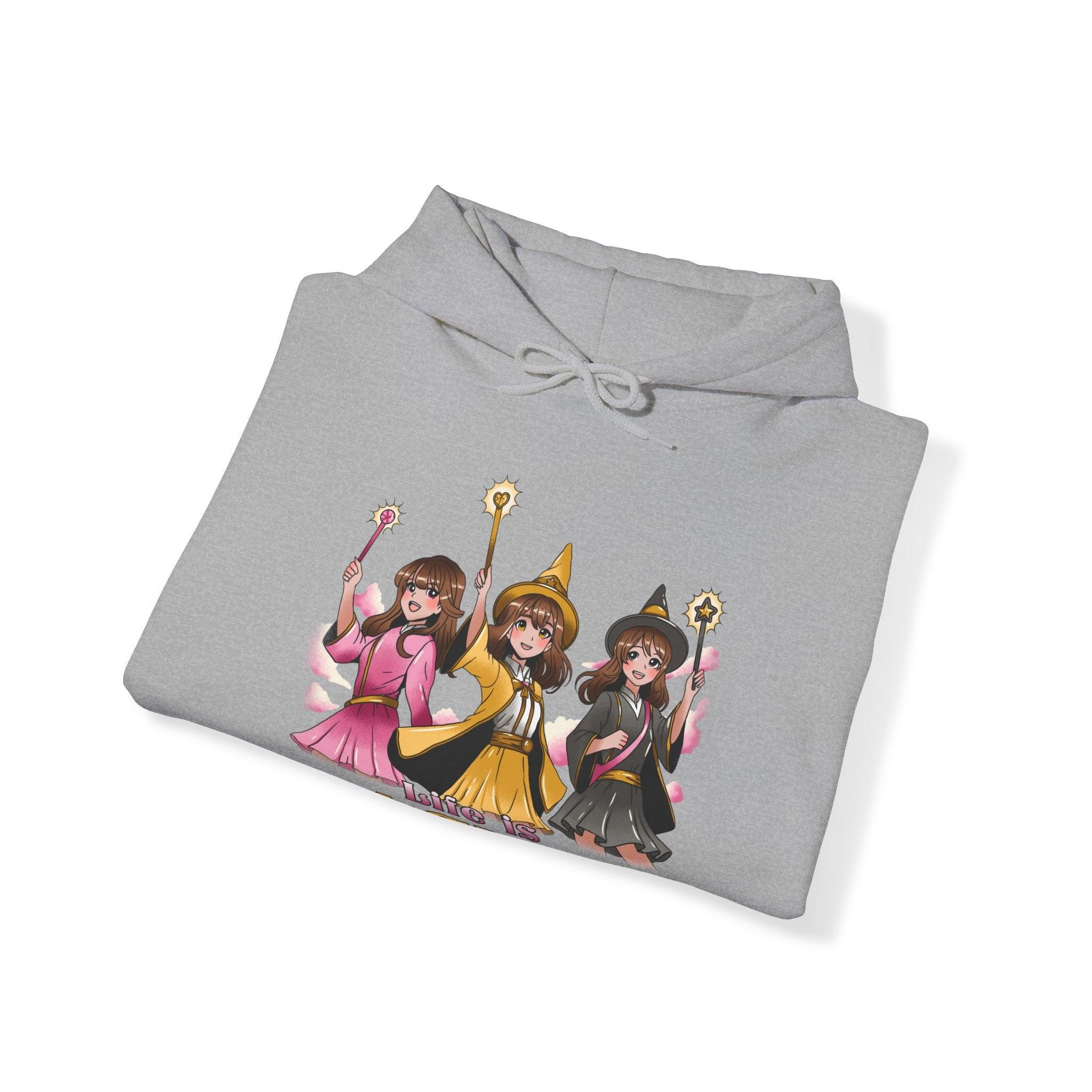 Life is Magical Anime Magical Girl Hoodie - Image 6