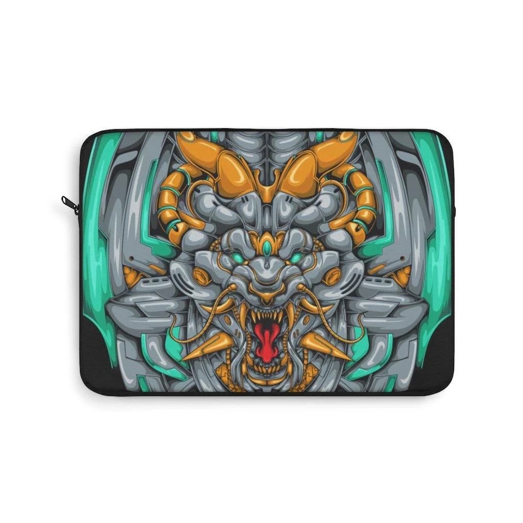 Mecha Dragon Emerald Laptop Sleeve - Image 7