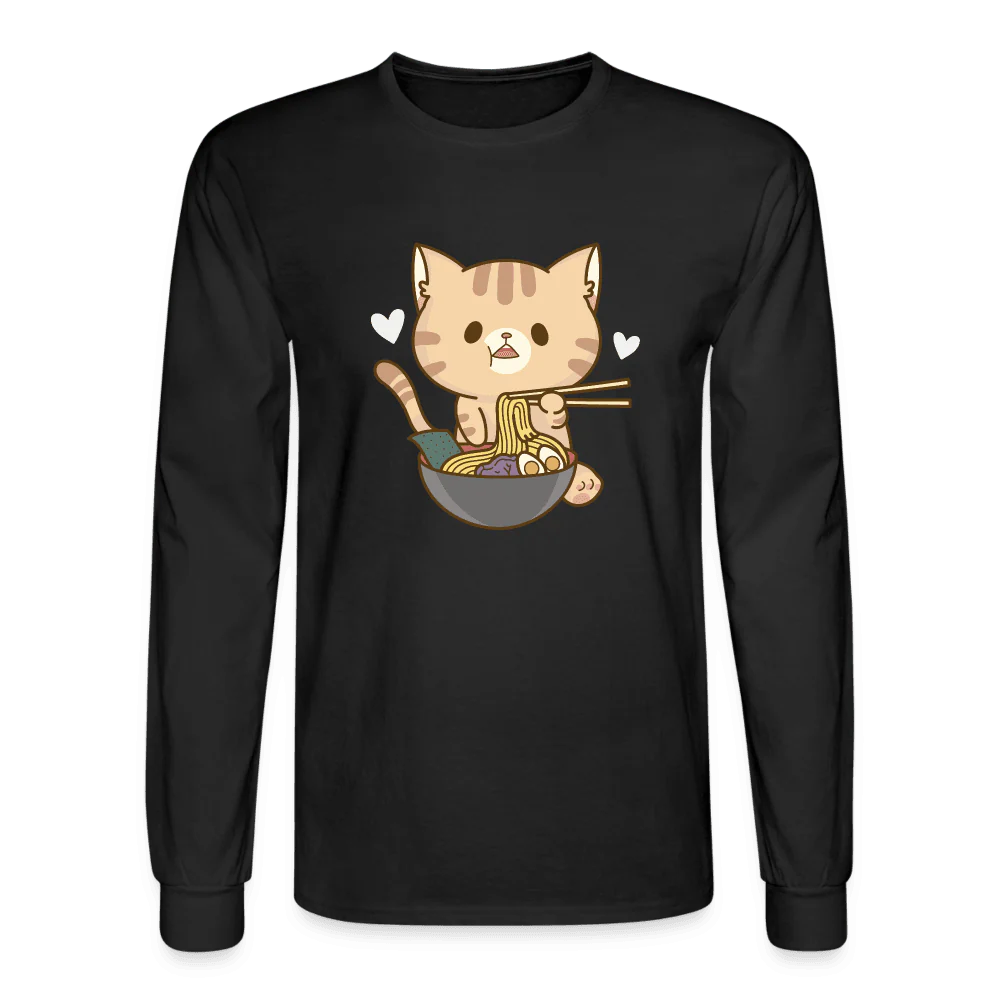 Meow Loves Ramen Long Sleeve T-Shirt - Image 4