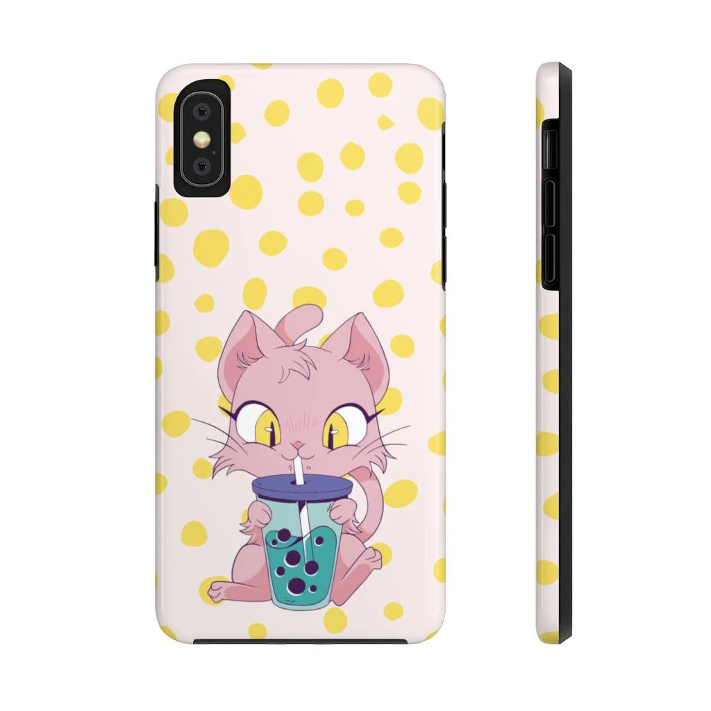 Meow Time for Boba! Tough Phone Case - Image 12
