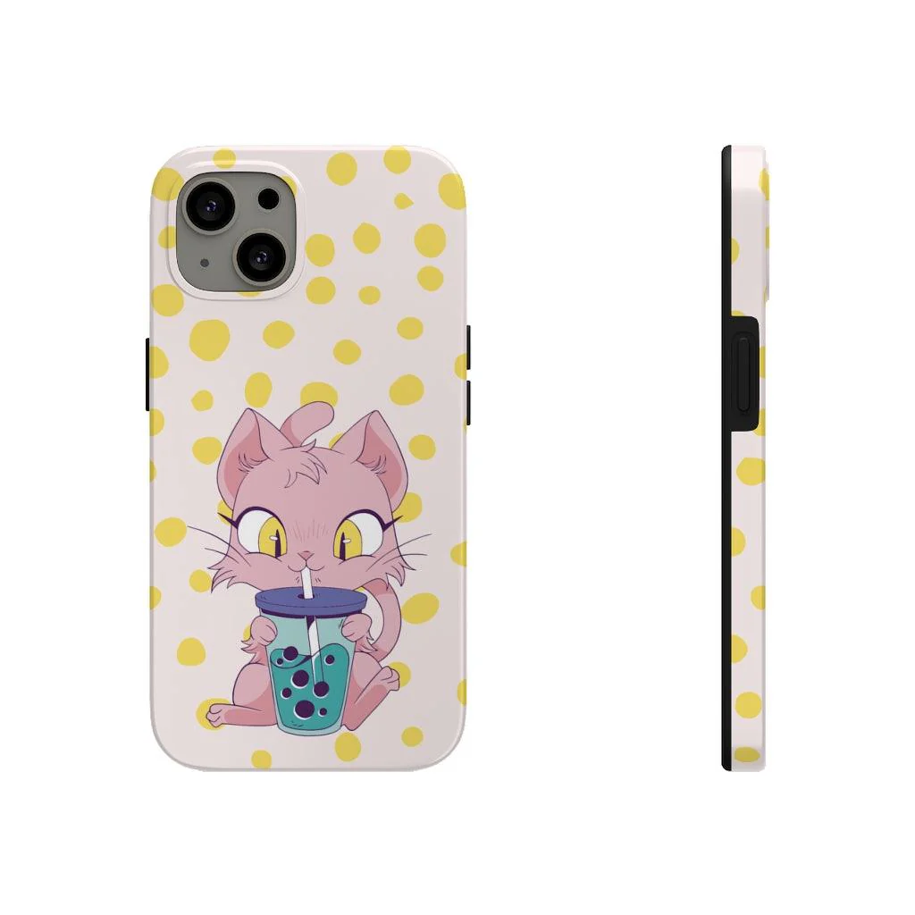 Meow Time for Boba! Tough Phone Case - Image 6