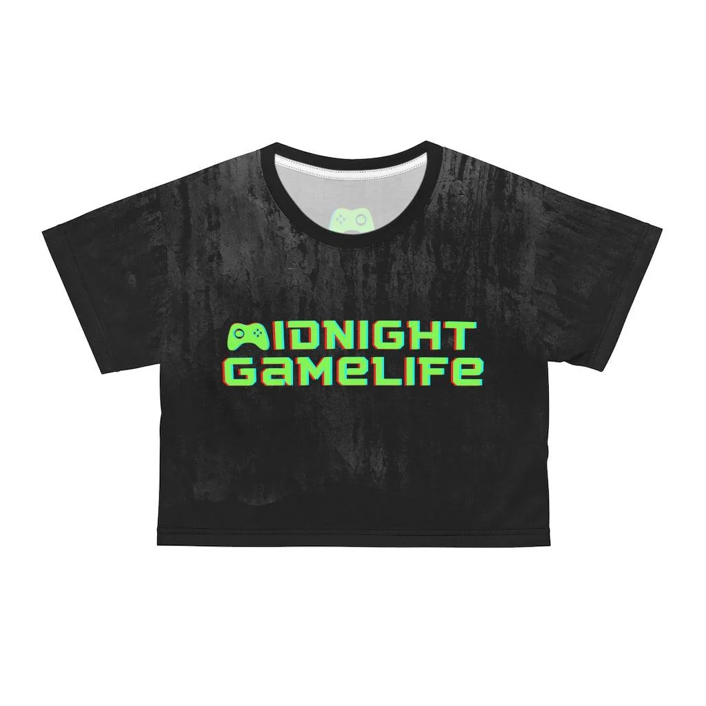 Midnight Game Life Gamer Crop Tee - Image 16