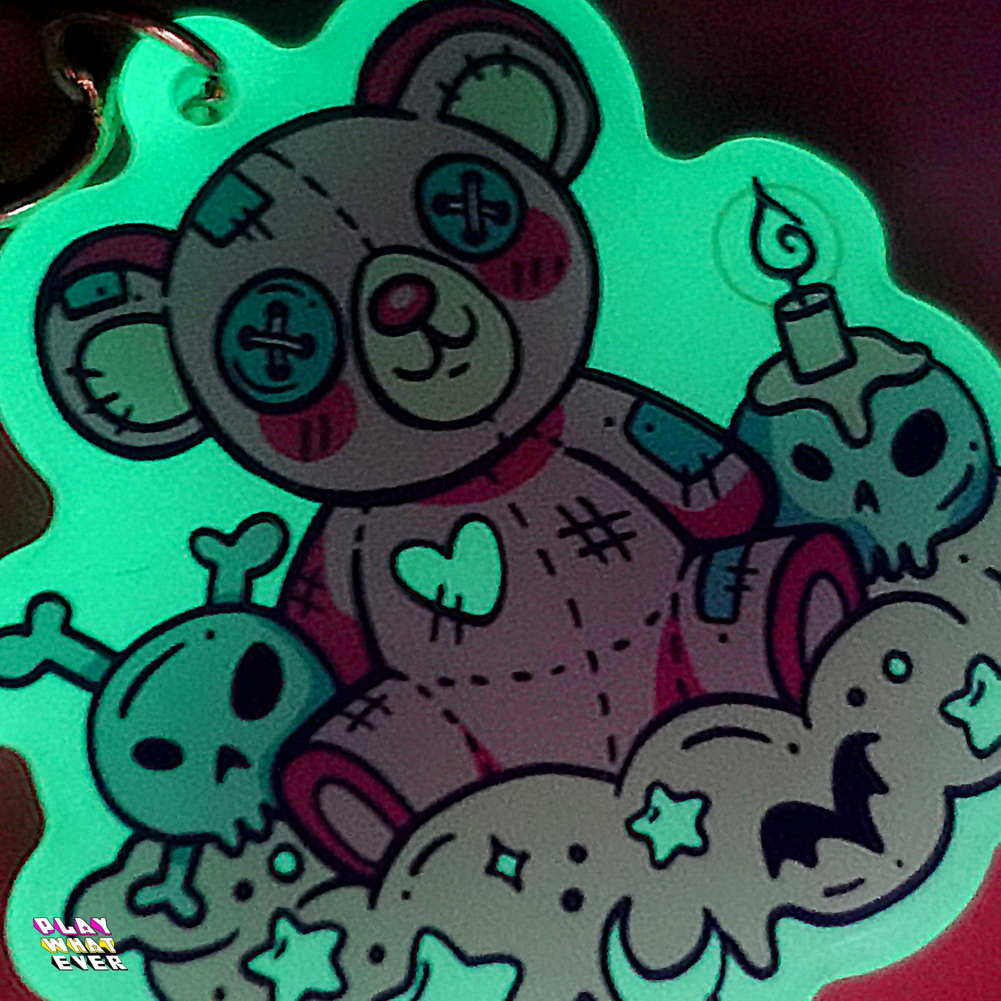 My Haunted Bear Glow In the Dark Keychain - Image 5