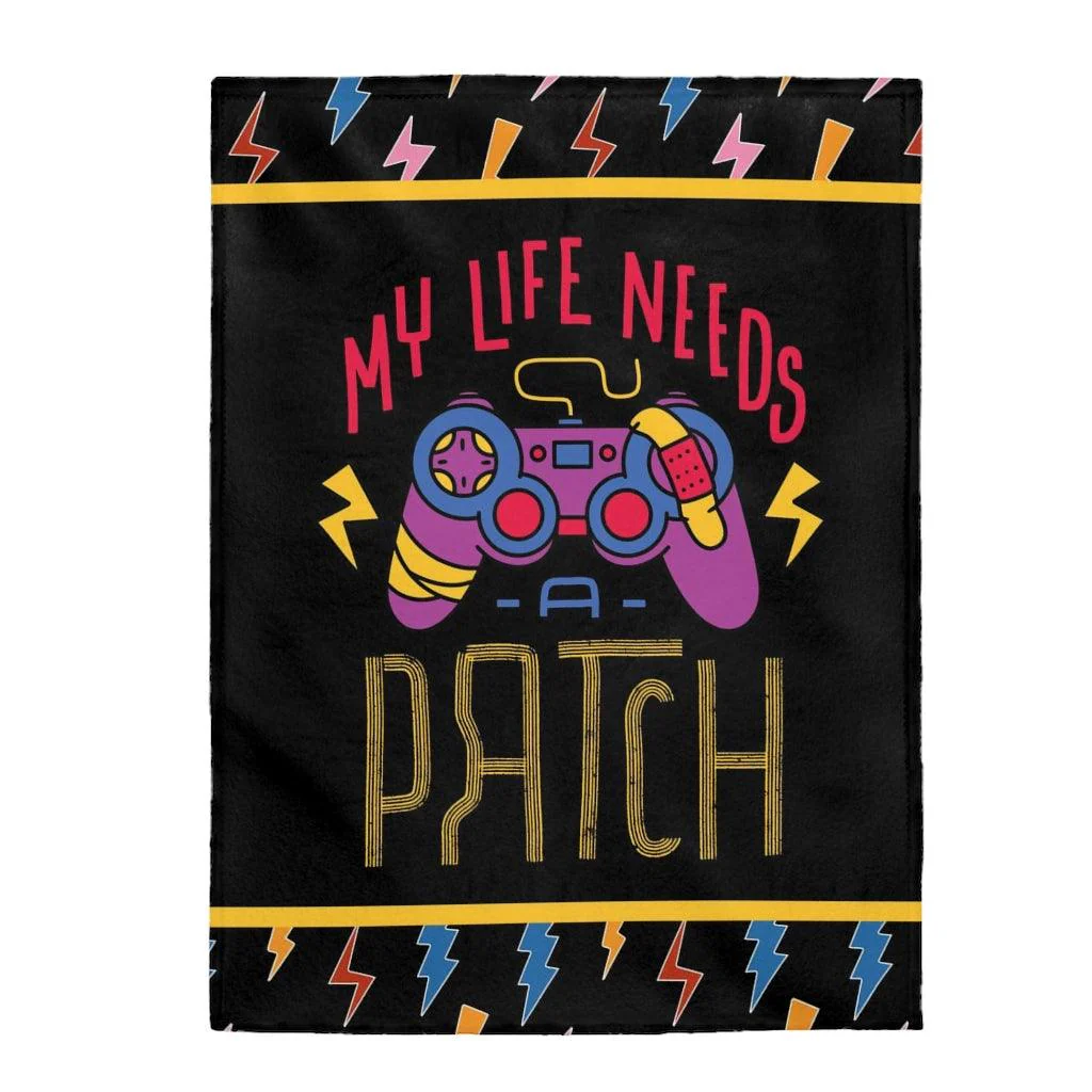 My Life Needs a Patch Gamer Blanket - Image 5